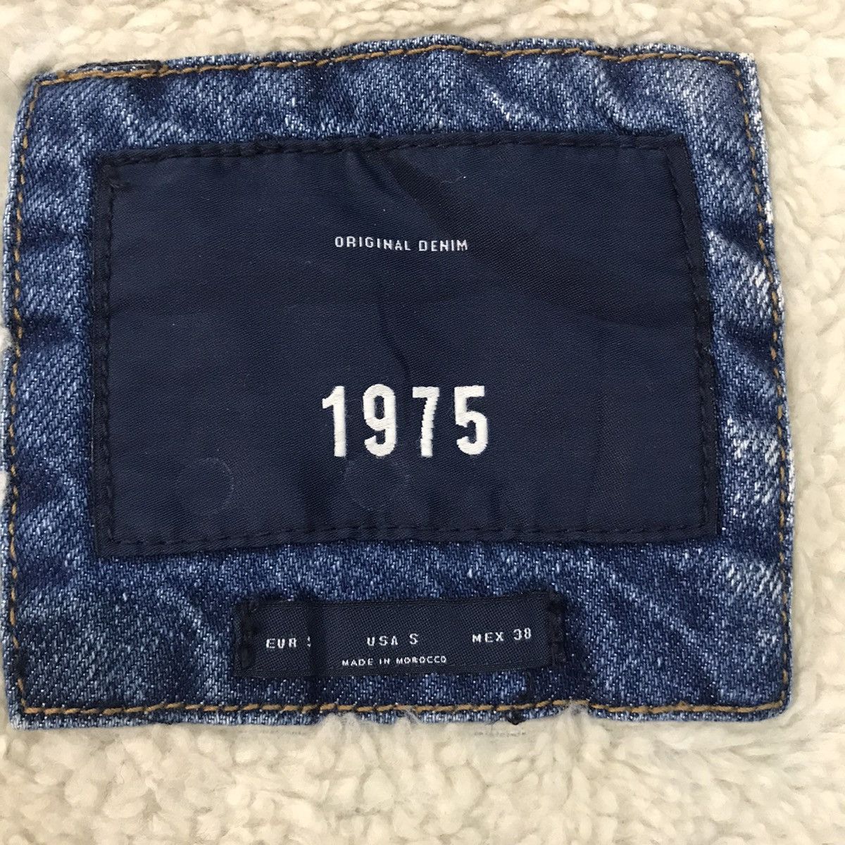 Zara Zara Original Denim Sherpa Jacket Size US S / EU 44-46 / 1 - 13 Thumbnail