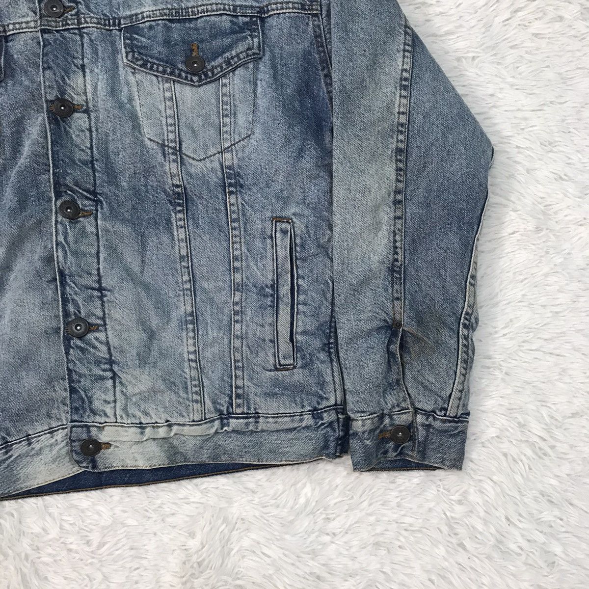 Zara Zara Original Denim Sherpa Jacket Size US S / EU 44-46 / 1 - 4 Thumbnail