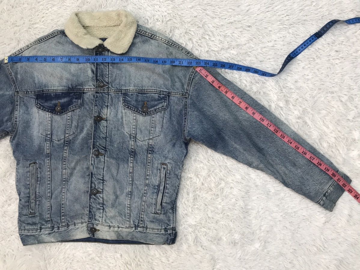 Zara Zara Original Denim Sherpa Jacket Size US S / EU 44-46 / 1 - 17 Thumbnail