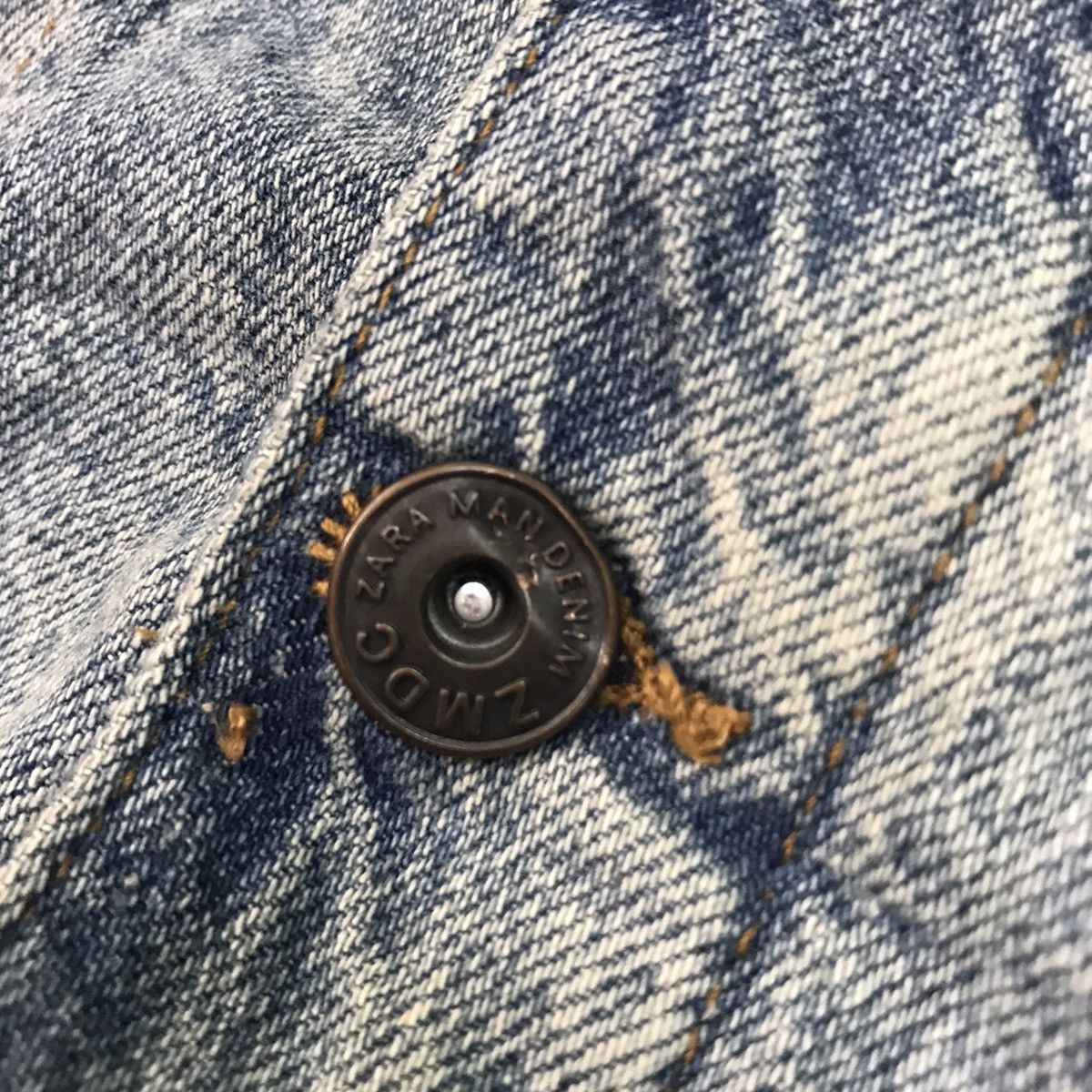 Zara Zara Original Denim Sherpa Jacket Size US S / EU 44-46 / 1 - 15 Thumbnail