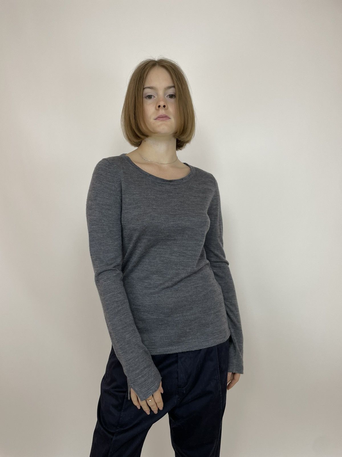 LK Bennett LK Bennett Pullover Merino Wool with silk collared Womens Size S / US 4 / IT 40 - 8 Thumbnail