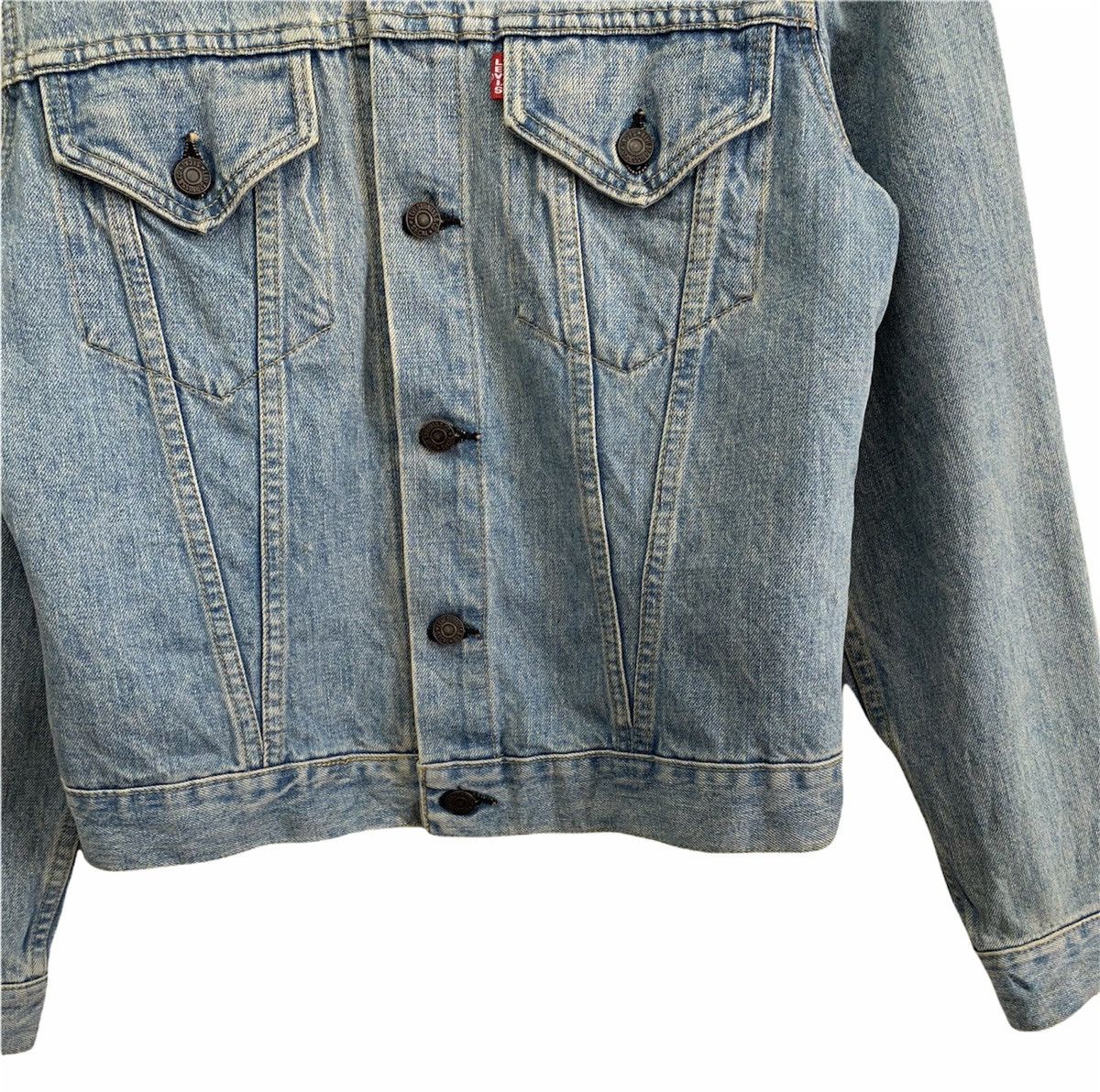 Levi's × Levi's Vintage Clothing × Vintage Vintage Levi’s Big E 71557 Denim Trucker Jacket Size US S / EU 44-46 / 1 - 9 Thumbnail