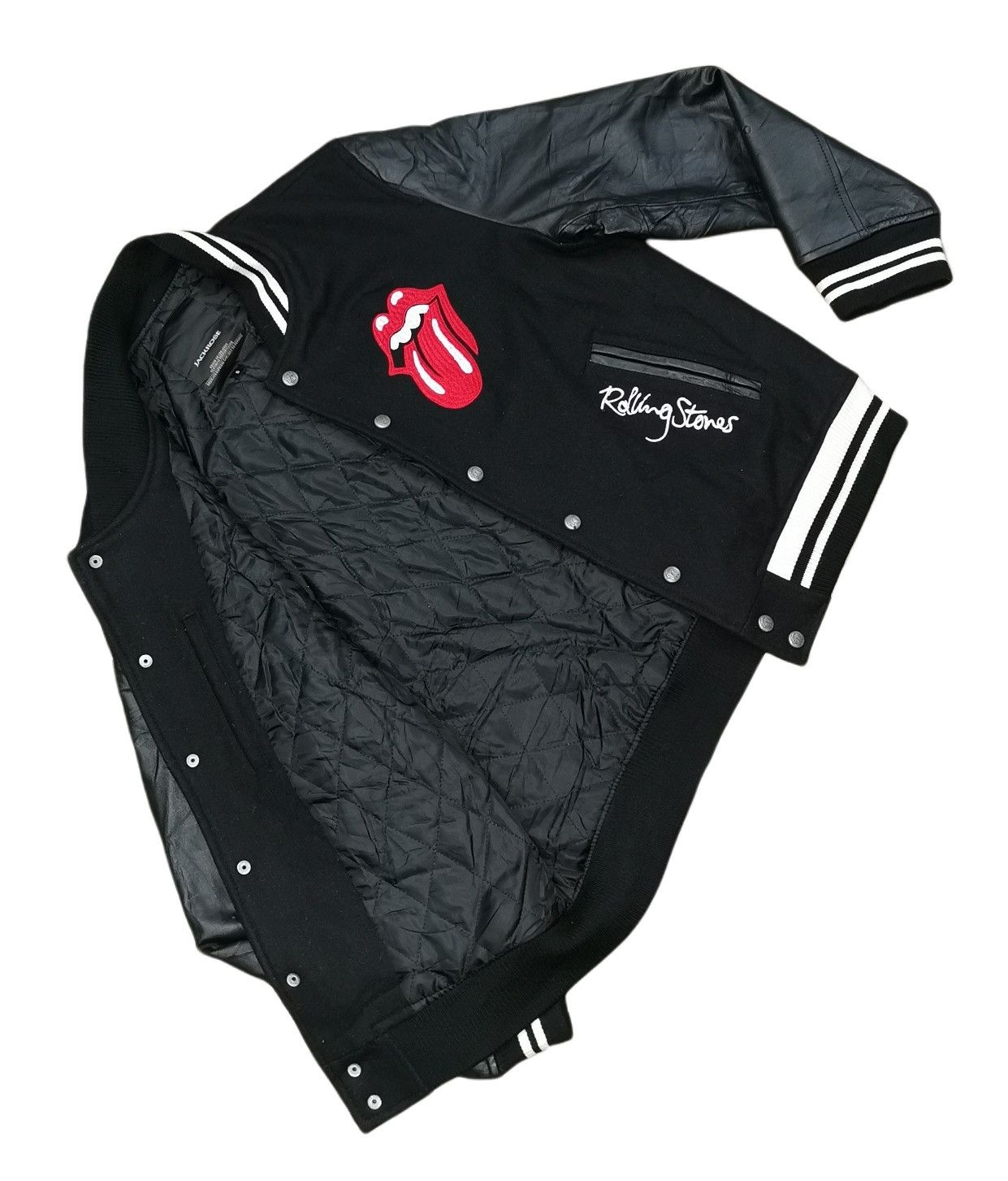 JACKROSE The Rolling Stones x Jack Rose Wool Varsity Jacket Size US M / EU 48-50 / 2 - 14 Thumbnail