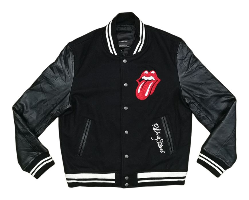 Jack Rose The Rolling Stones x Jack Rose Wool Varsity Jacket | Grailed