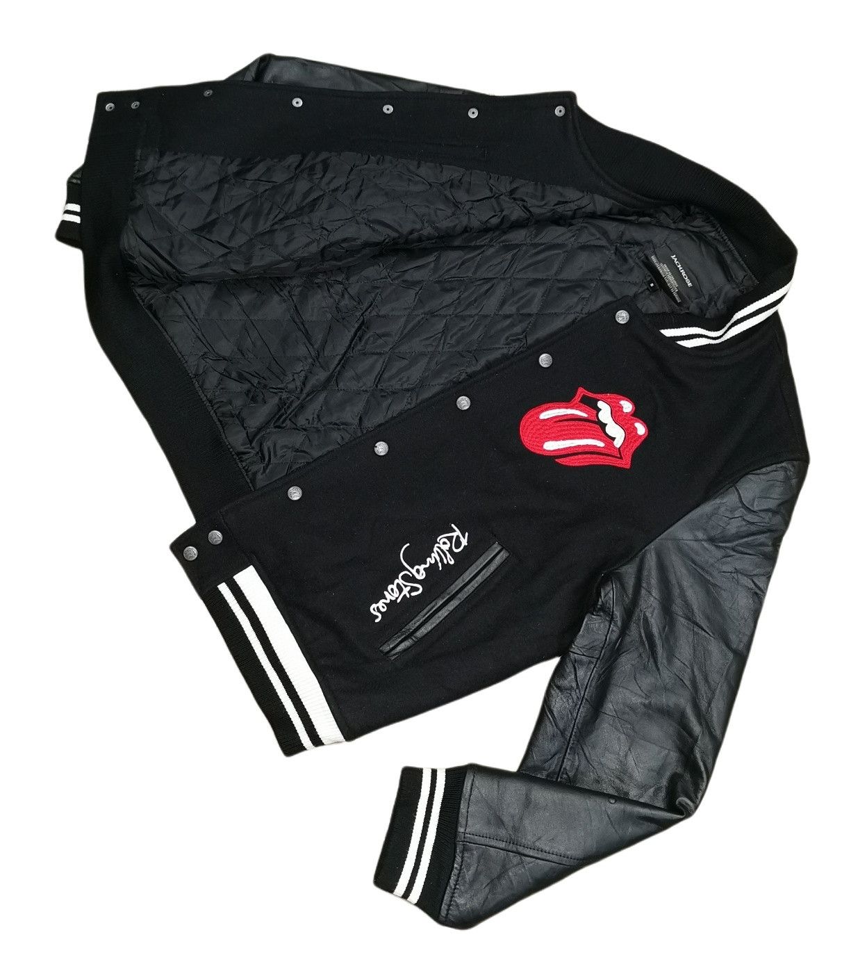 JACKROSE The Rolling Stones x Jack Rose Wool Varsity Jacket Size US M / EU 48-50 / 2 - 15 Thumbnail