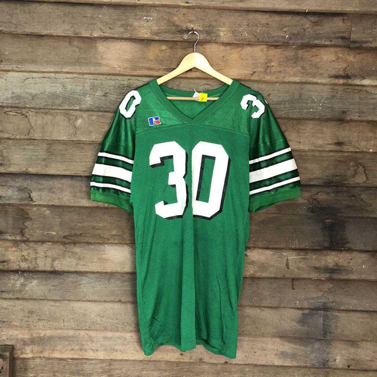 Rusell Athlelic Green Rugby Jersey #2953