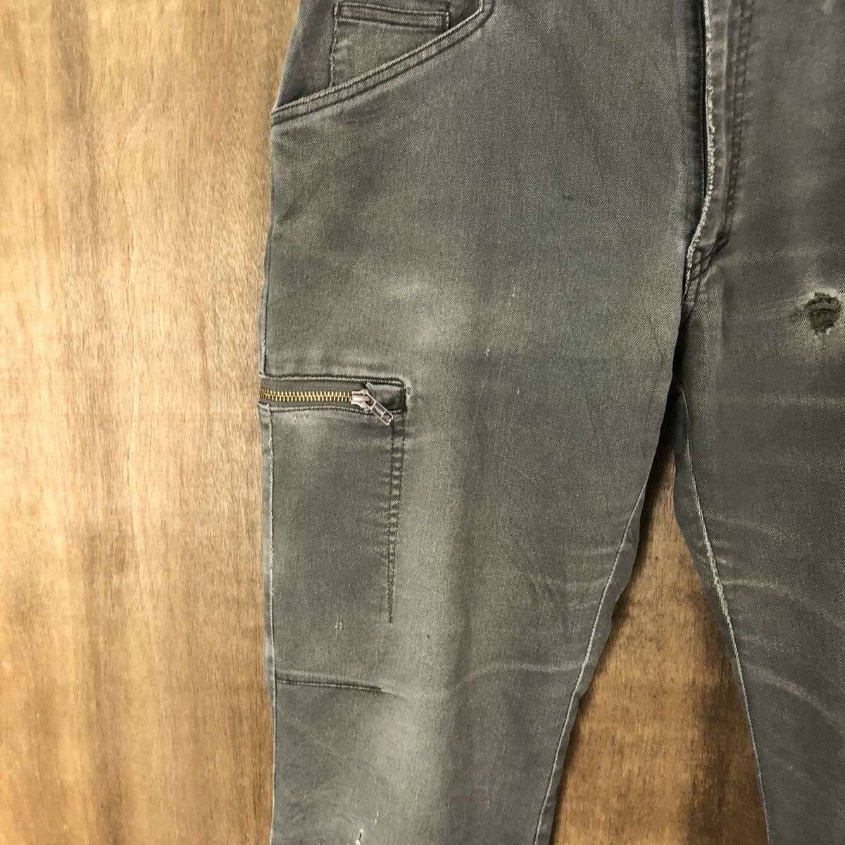 Japanese Brand Fine Assist Green Cargo Multipocket pants #6311 Size US 33 - 4 Thumbnail