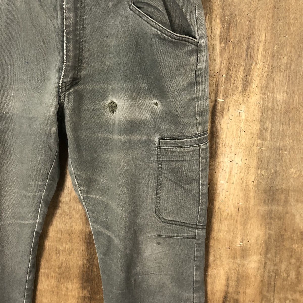 Japanese Brand Fine Assist Green Cargo Multipocket pants #6311 Size US 33 - 5 Thumbnail