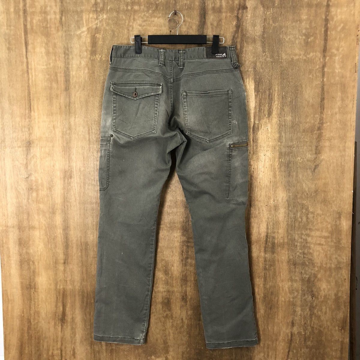 Japanese Brand Fine Assist Green Cargo Multipocket pants #6311 Size US 33 - 7 Thumbnail