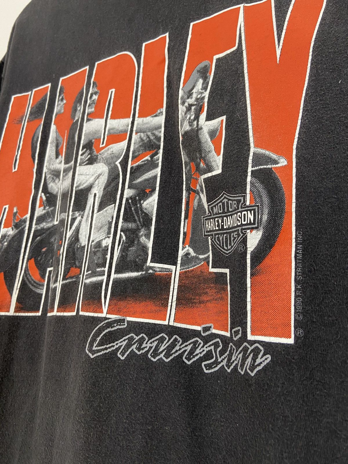 Vintage Vintage Shirt Harley Davidson 1990 Size US XL / EU 56 / 4 - 5 Thumbnail