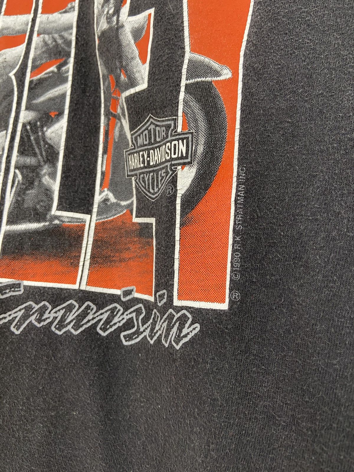 Vintage Vintage Shirt Harley Davidson 1990 Size US XL / EU 56 / 4 - 4 Thumbnail