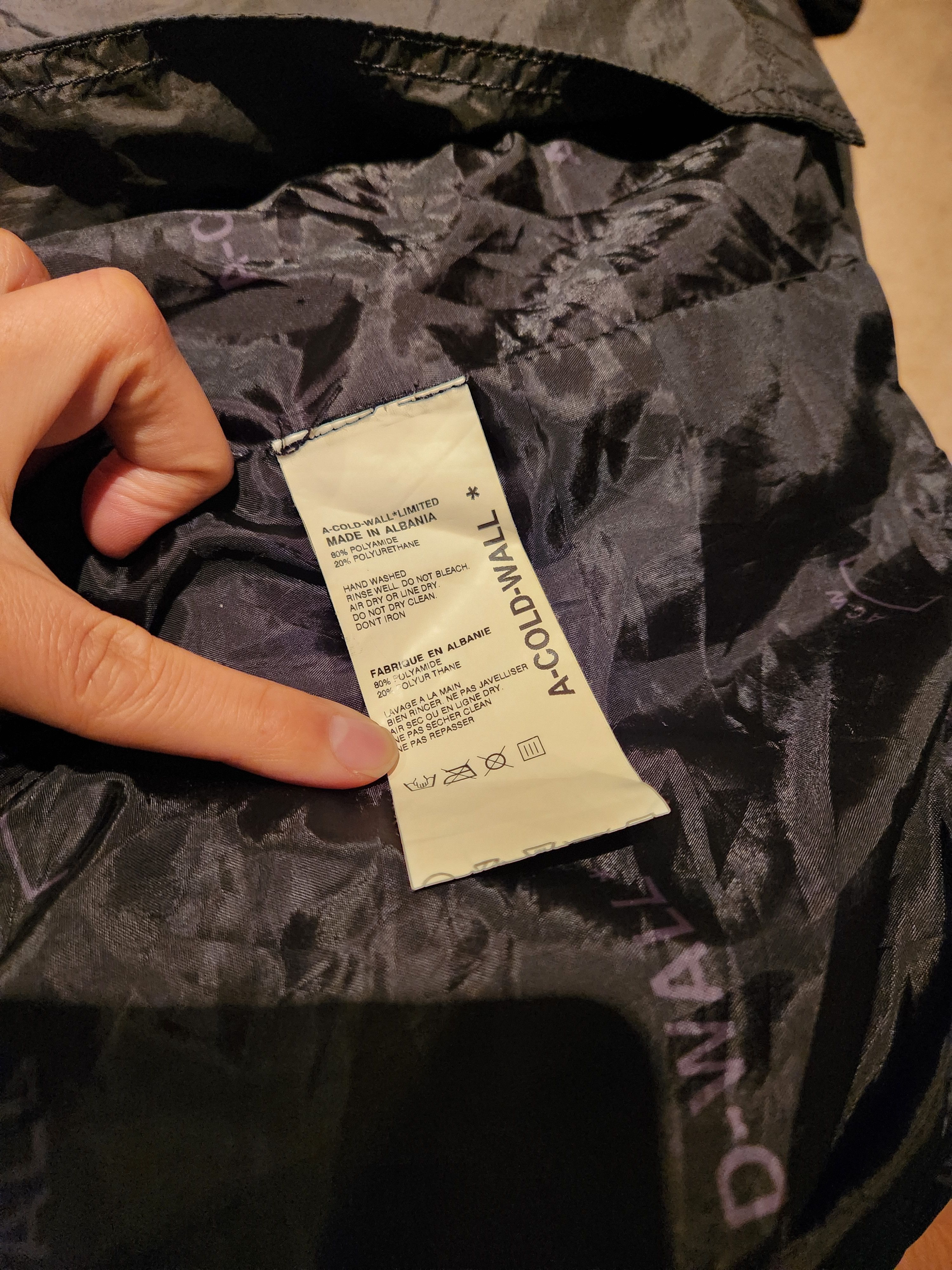 A-COLD-WALL* A Cold Wall Black Raincoat Size US S / EU 44-46 / 1 - 7 Thumbnail