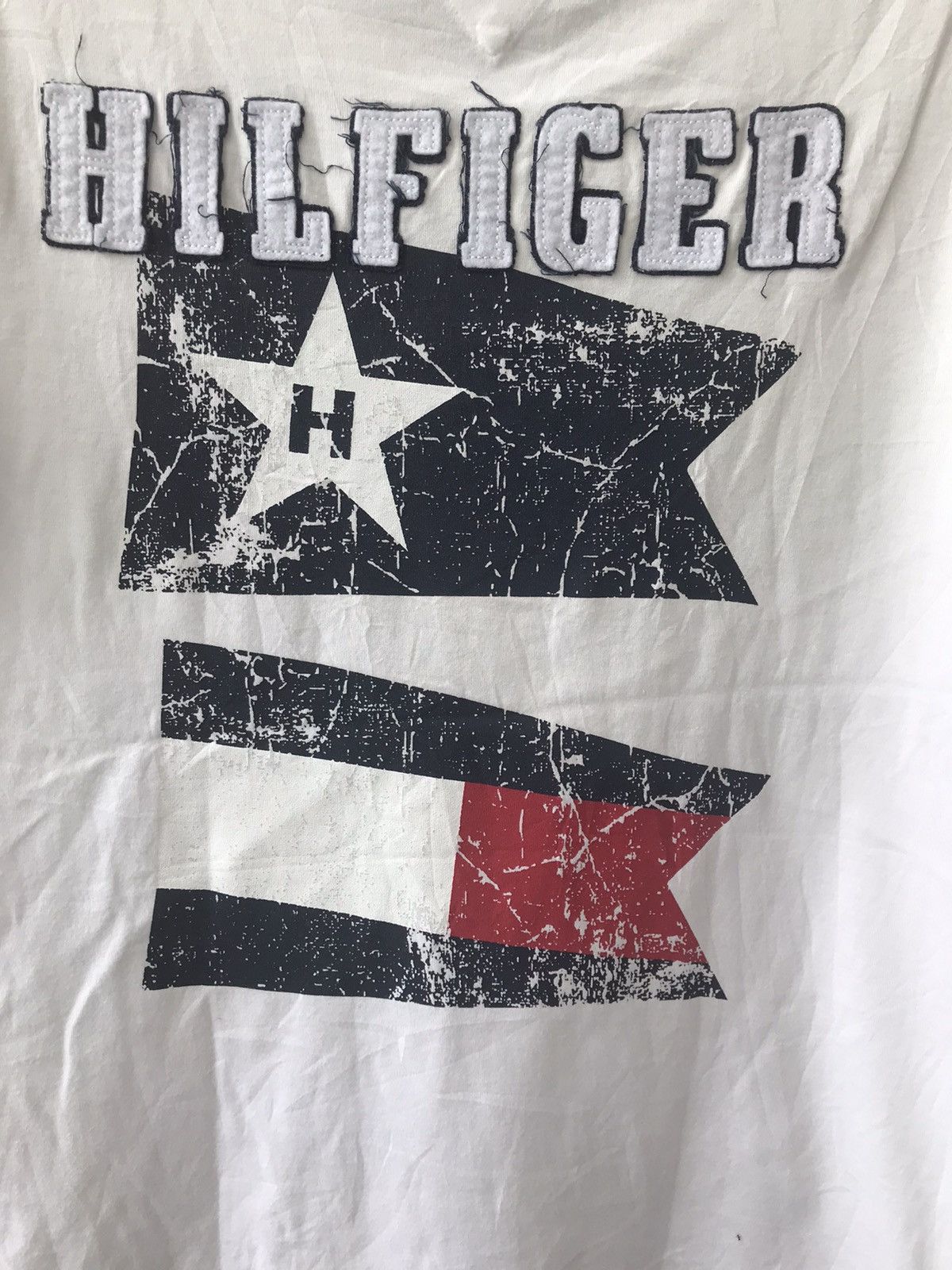 Designer × Tommy Hilfiger × Vintage Tommy Hilfiger Printed Big Logo Spell Out Simple Design Size US S / EU 44-46 / 1 - 8 Thumbnail