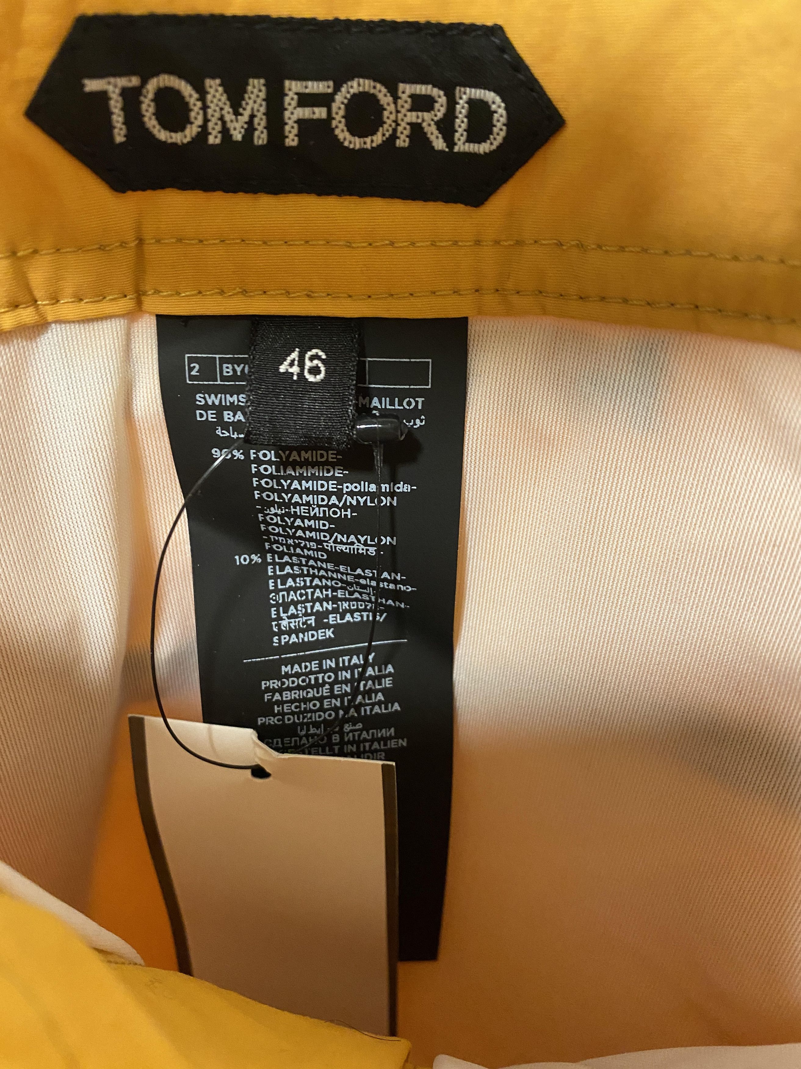 Tom Ford Tom Ford Buckle NYLON SWIM SHORTS mustard size IT 46 Size US 30 / EU 46 - 5 Thumbnail