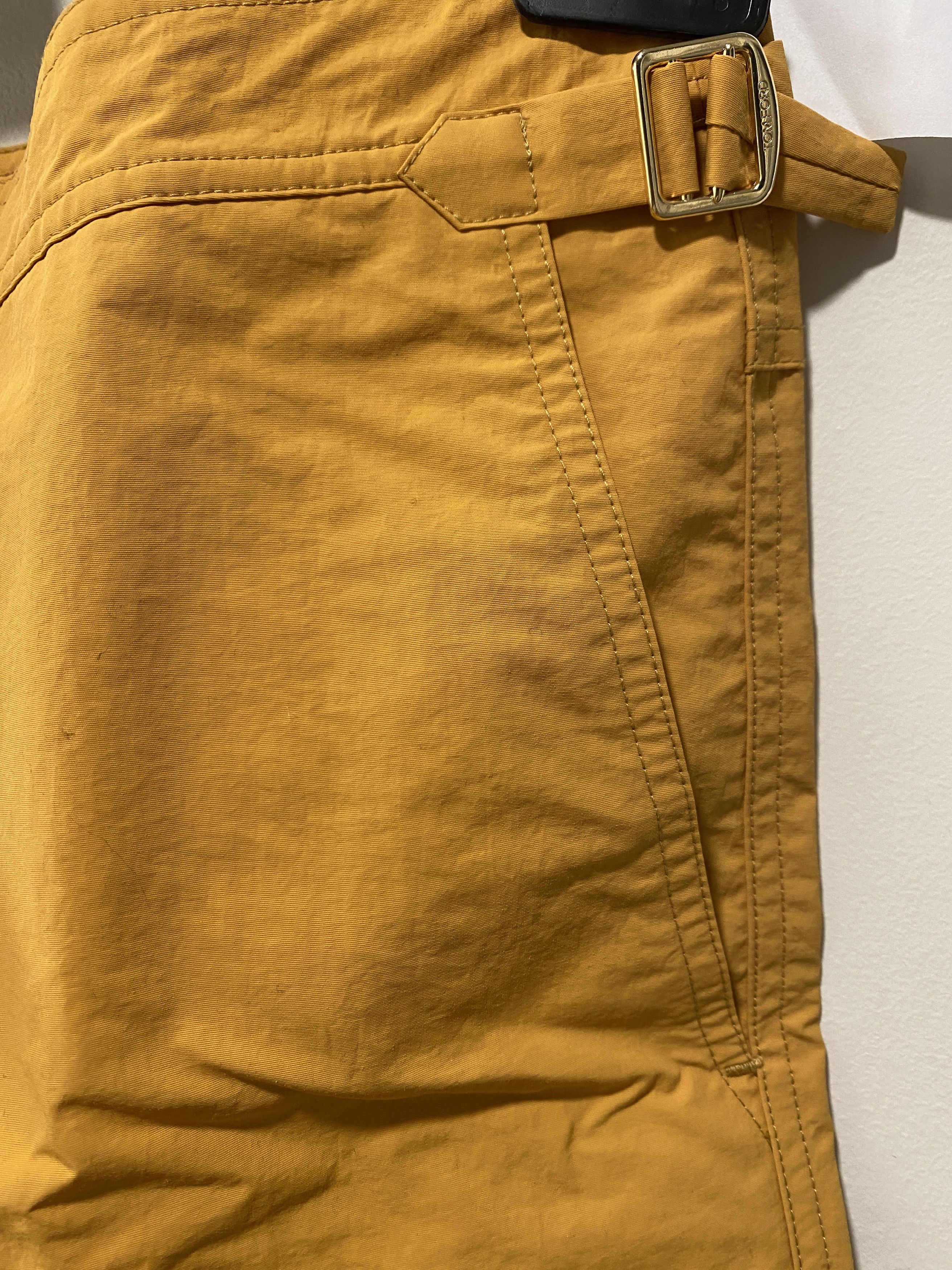 Tom Ford Tom Ford Buckle NYLON SWIM SHORTS mustard size IT 46 Size US 30 / EU 46 - 4 Thumbnail