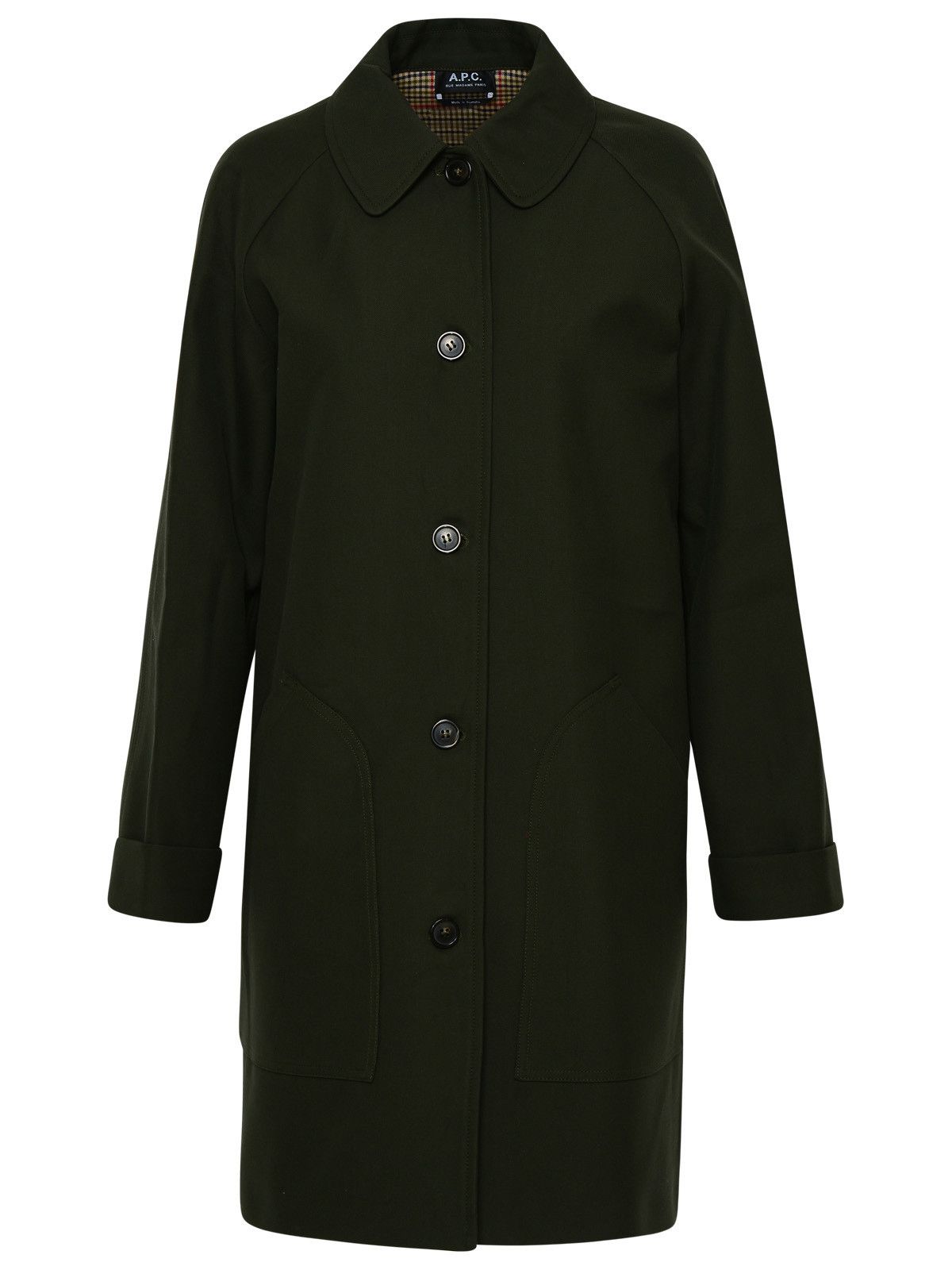 Louanne Coat In Green Cotton