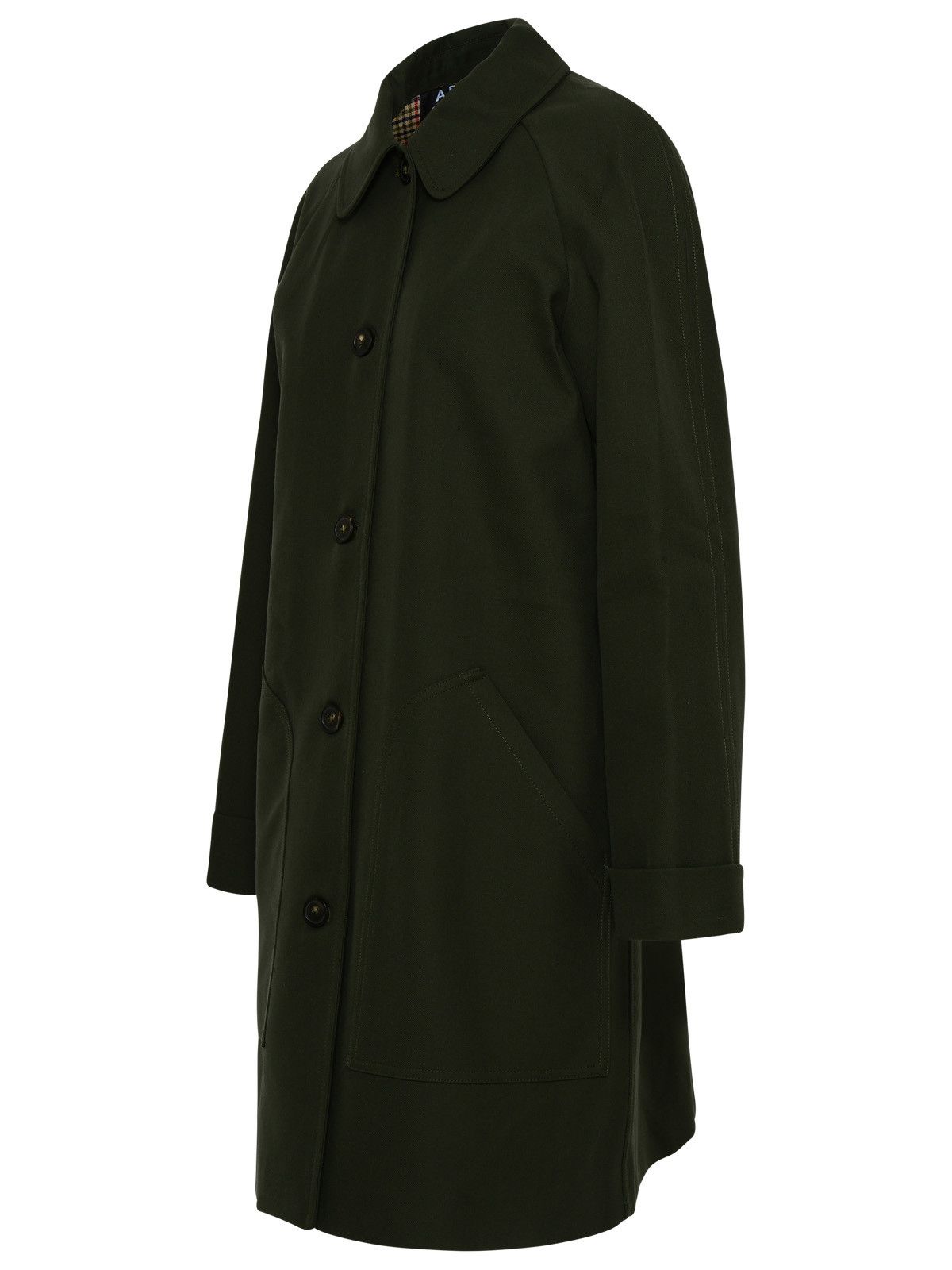 Louanne Coat In Green Cotton