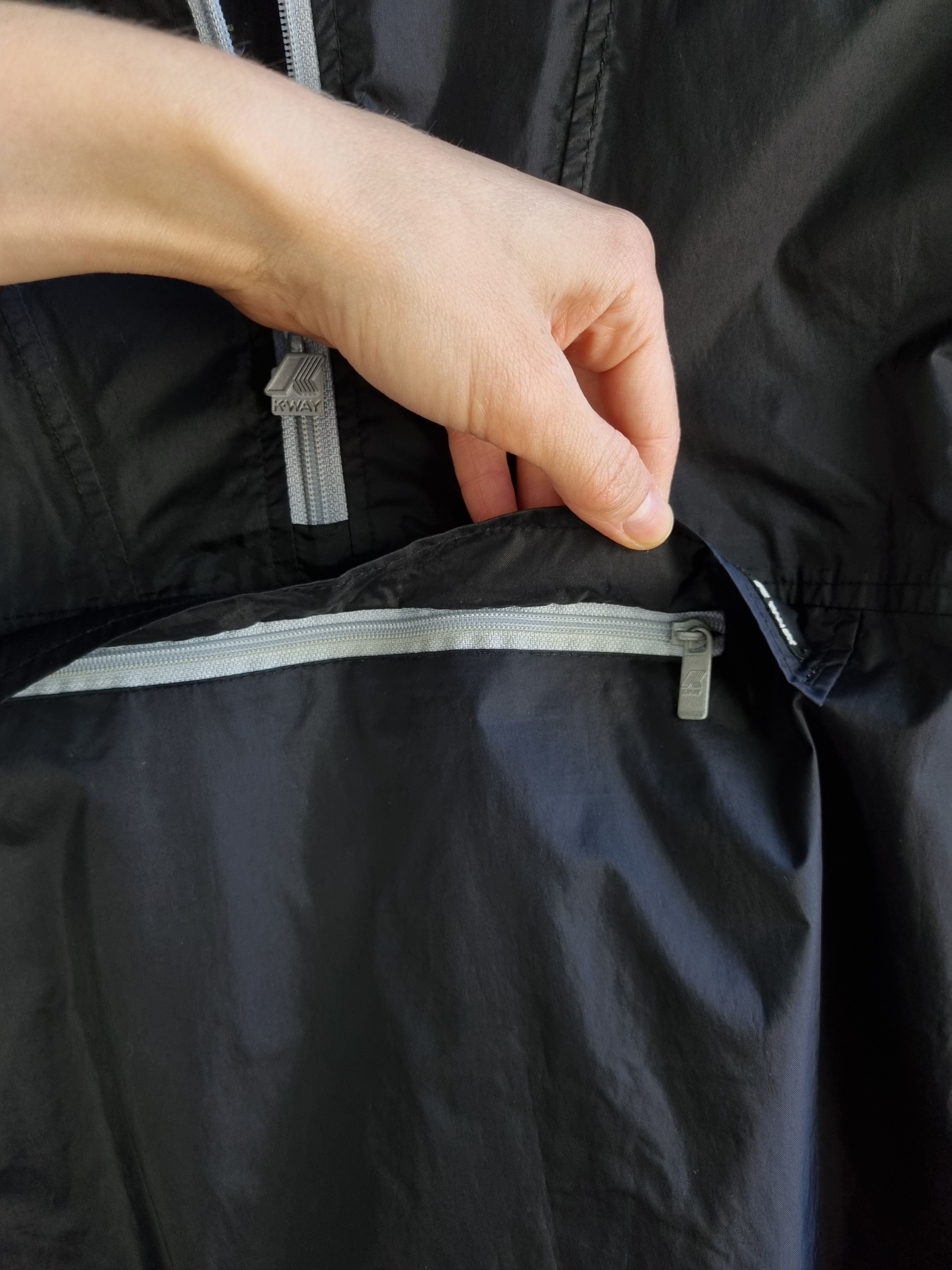 K-Way × Vintage 90s KWAY Nylon Anorak Windbreaker Hooded Light Jacket Size US L / EU 52-54 / 3 - 15 Thumbnail