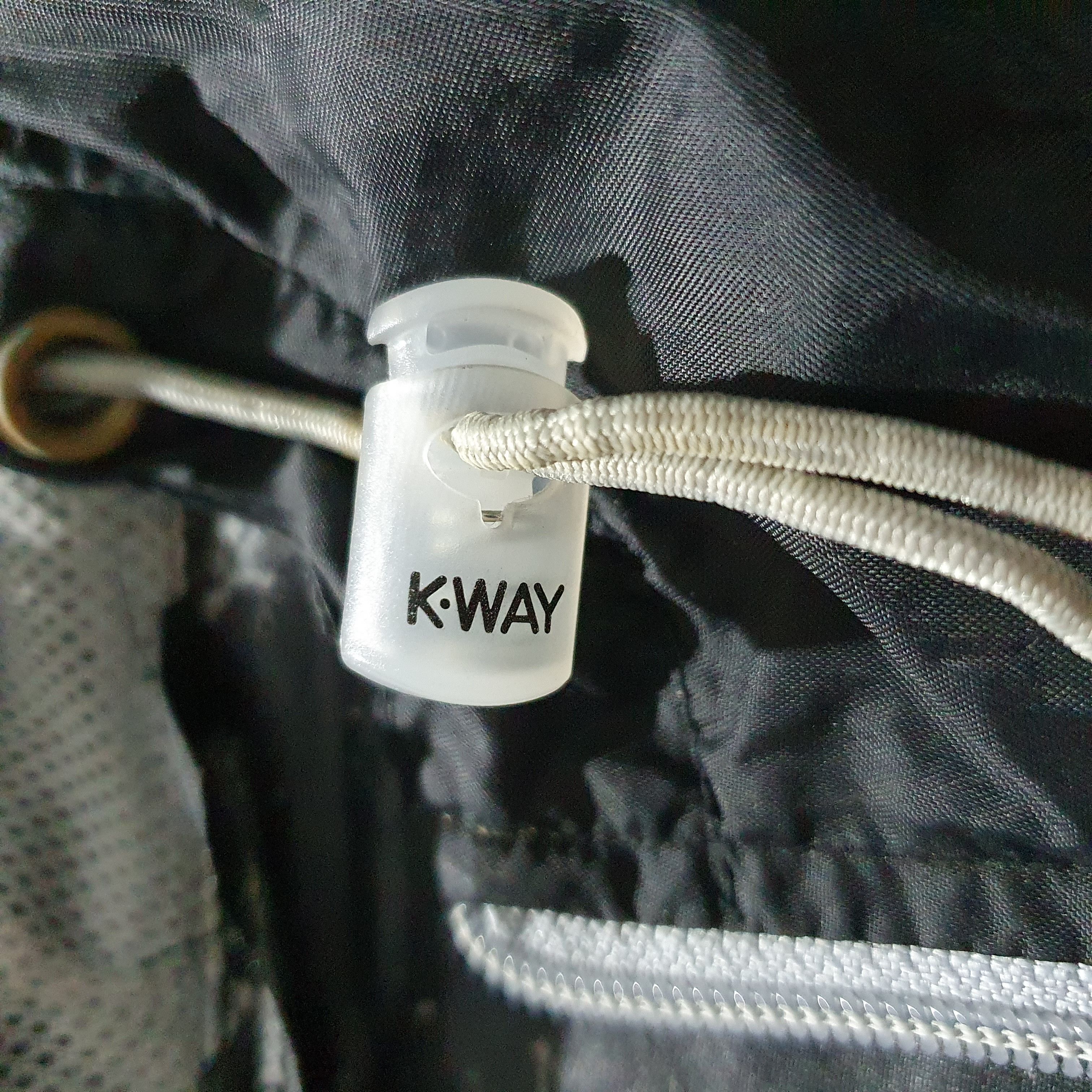 K-Way × Vintage 90s KWAY Nylon Anorak Windbreaker Hooded Light Jacket Size US L / EU 52-54 / 3 - 8 Thumbnail