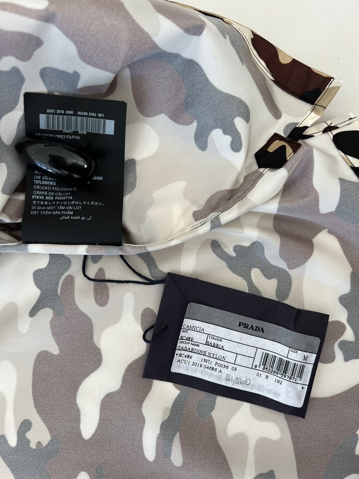 Prada Prada Escape Camouflage Nylon Shirt Size US M / EU 48-50 / 2 - 7 Thumbnail