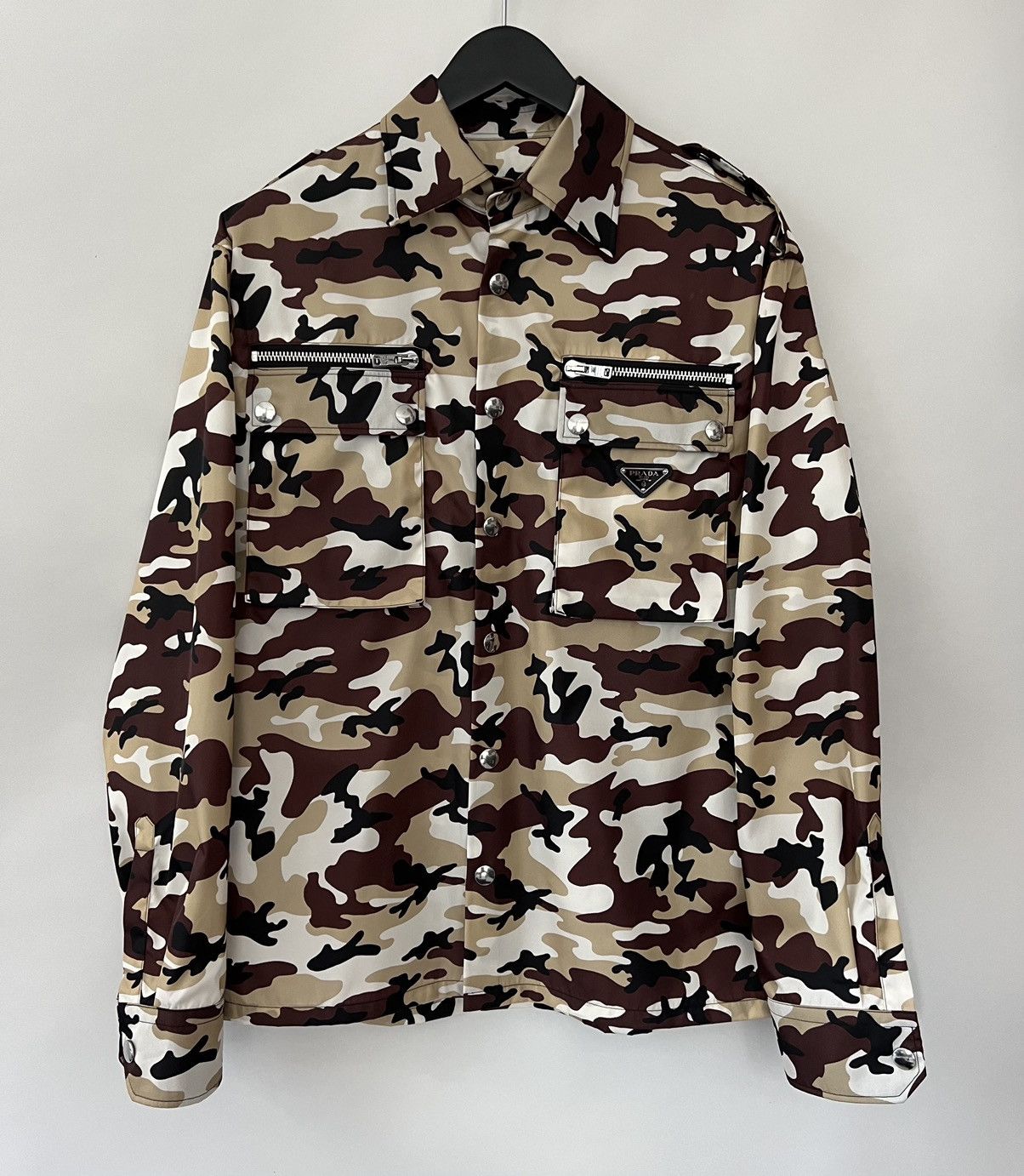 Prada Prada Escape Camouflage Nylon Shirt Size US M / EU 48-50 / 2 - 1 Thumbnail