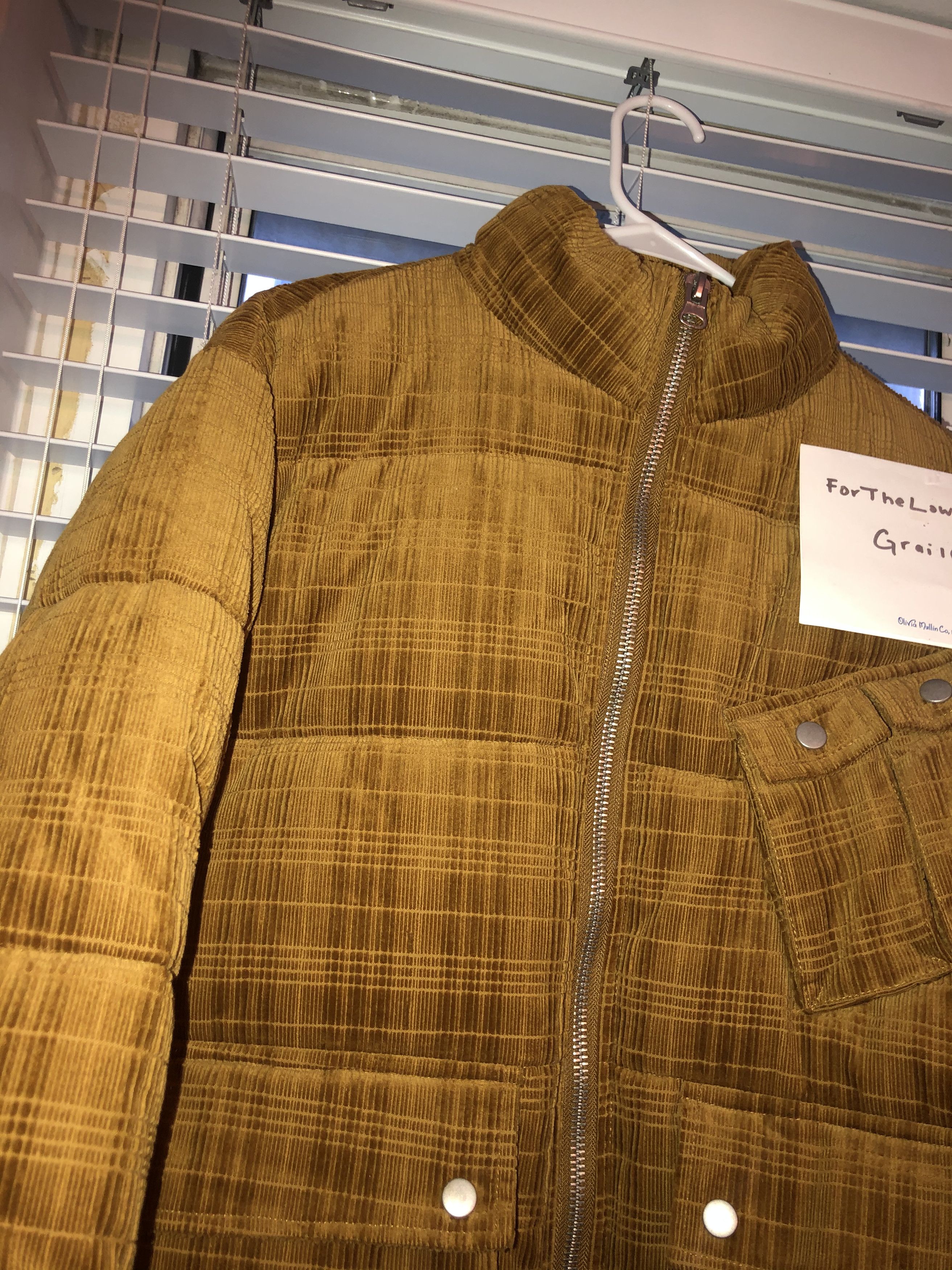Urban Outfitters Debossed Corduroy Cozy Brown Puffer Jacket Size US M / EU 48-50 / 2 - 2 Thumbnail