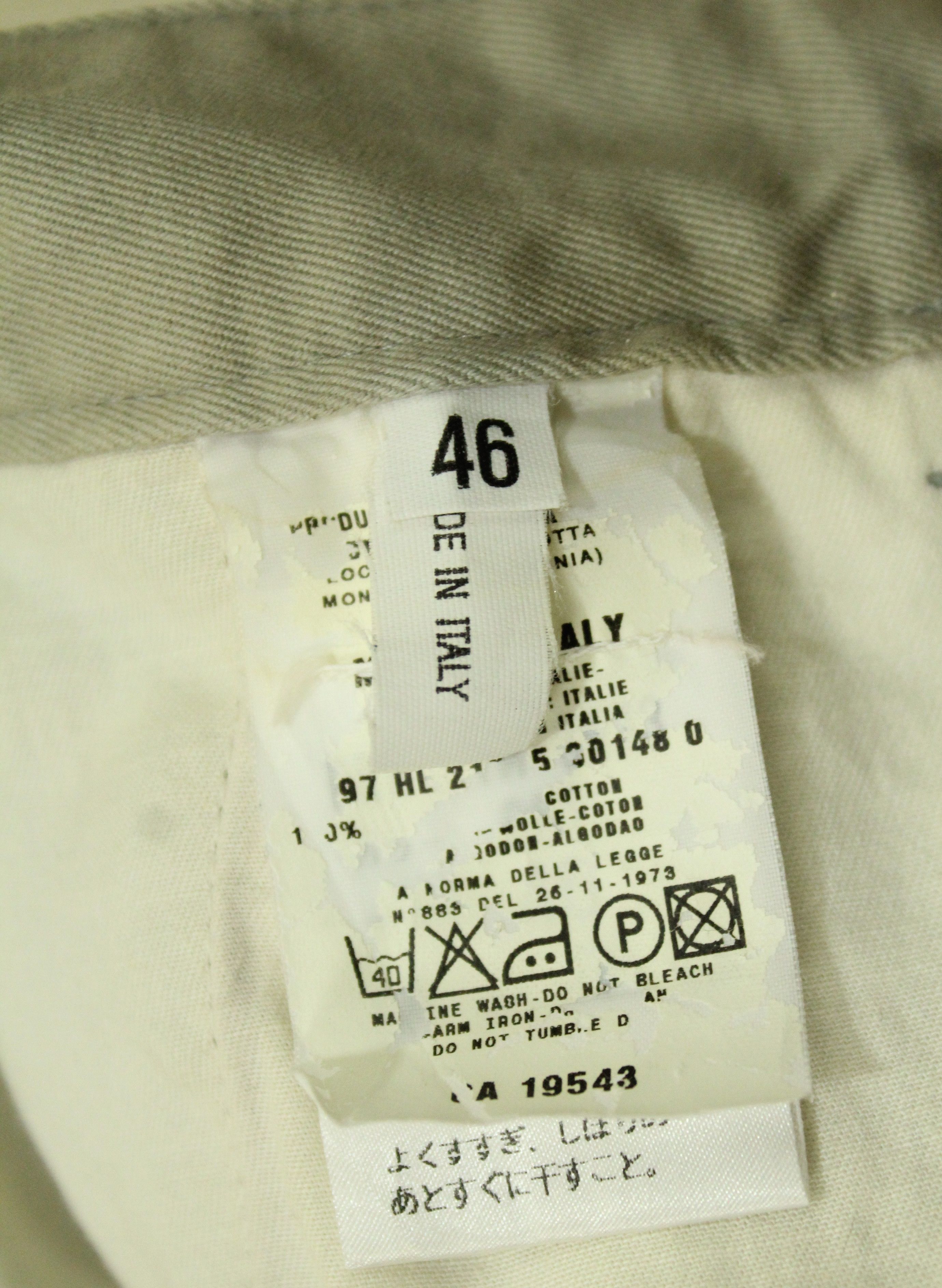 Helmut Lang HELMUT LANG Pants Vintage 1998 Stains Distressed Size US 30 / EU 46 - 14 Thumbnail