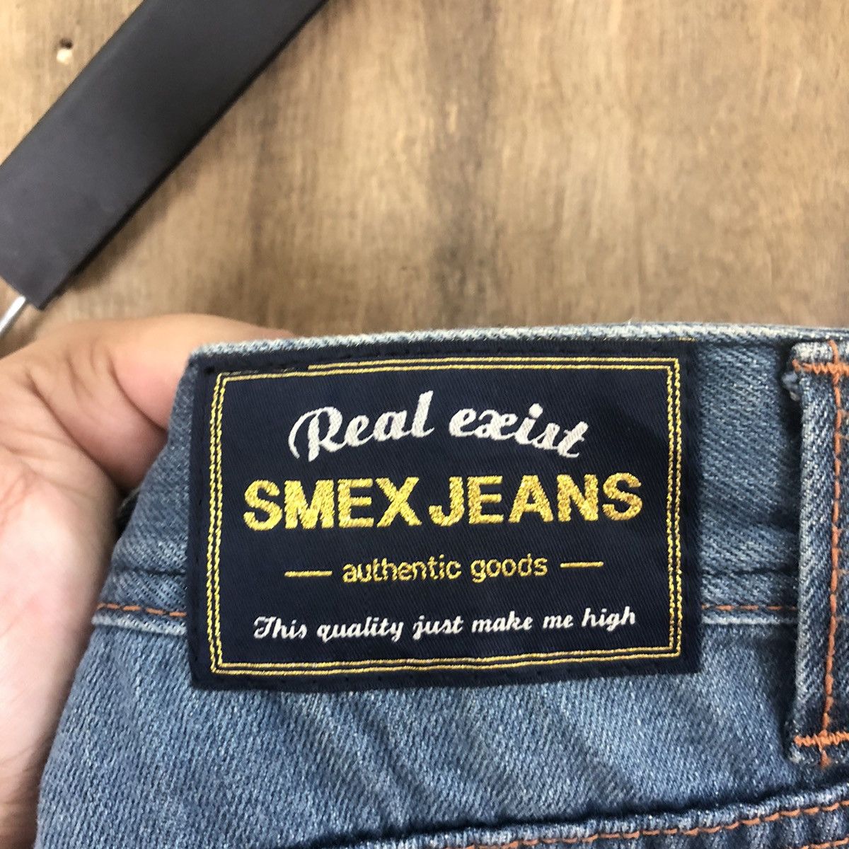 Japanese Brand Smex Jeans distressed Blue Denim Jeans pants #6291 Size US 31 - 12 Thumbnail