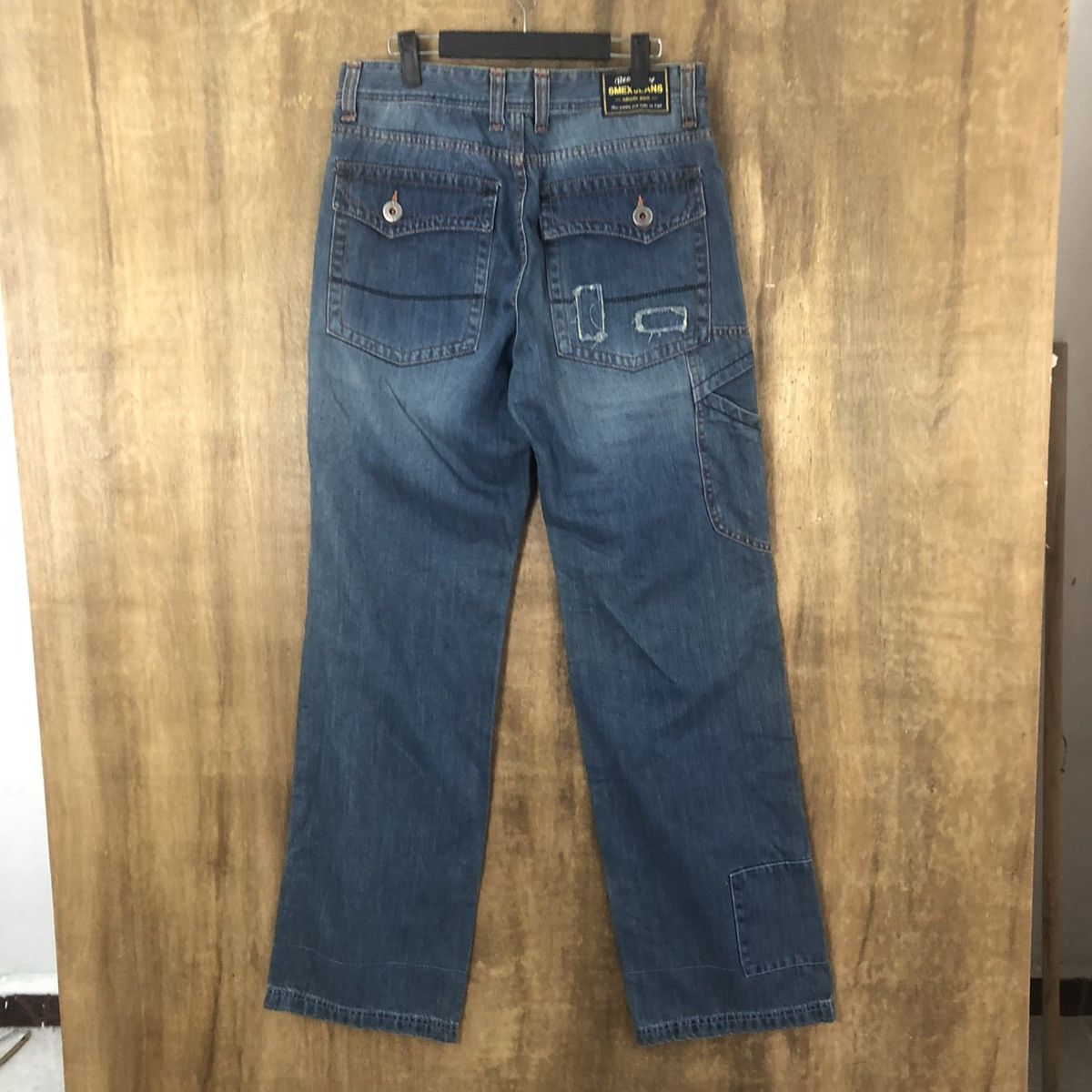 Japanese Brand Smex Jeans distressed Blue Denim Jeans pants #6291 Size US 31 - 7 Thumbnail