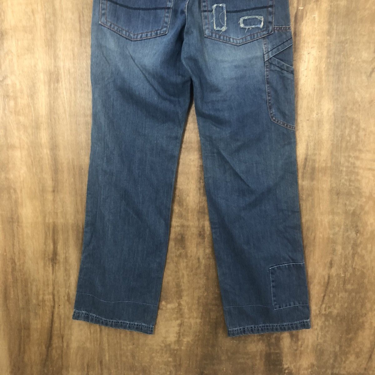 Japanese Brand Smex Jeans distressed Blue Denim Jeans pants #6291 Size US 31 - 9 Thumbnail