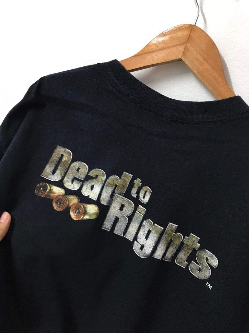 Playstation Vintage 2002 Dead To Rights Namco Game Promo T-shirt Size US XL / EU 56 / 4 - 2 Thumbnail