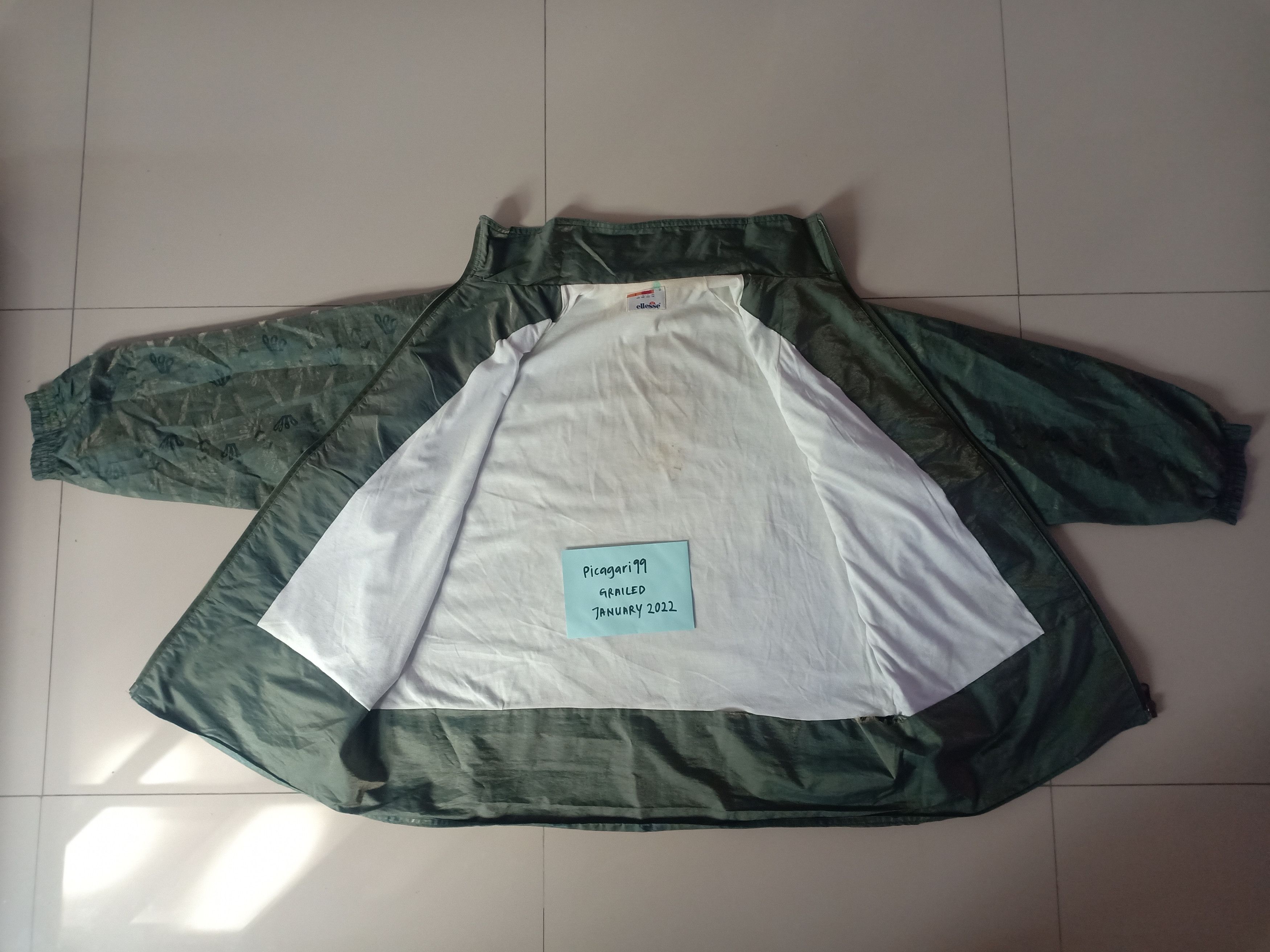 Ellesse Vintage Ellesse Jacket Rare Design Lampo Zipper Twin Colour Size US XL / EU 56 / 4 - 8 Thumbnail