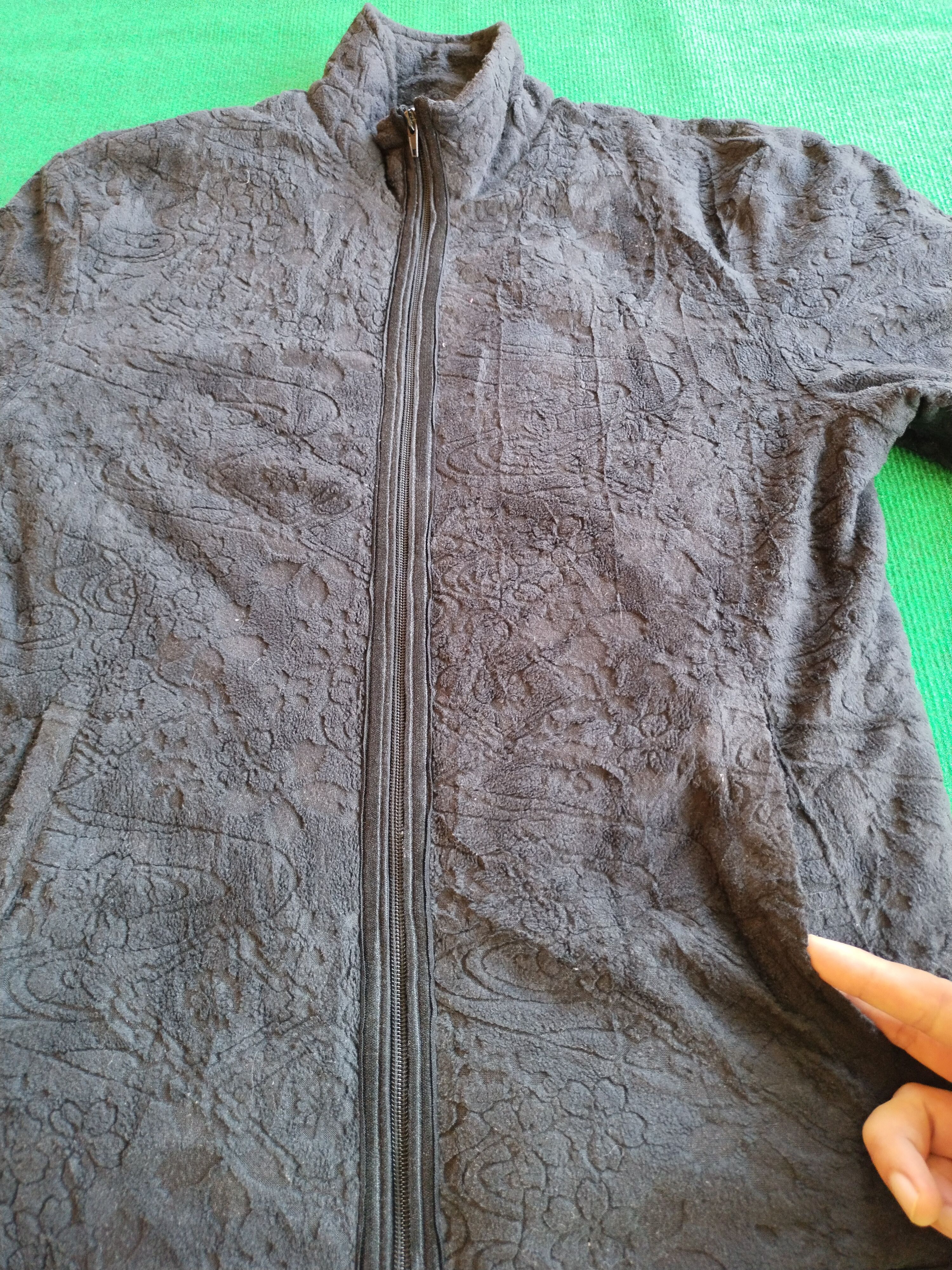 Japanese Brand Vintage Karakuri Tamashii Dragon Fleece Zipper Jacket Size US L / EU 52-54 / 3 - 3 Thumbnail