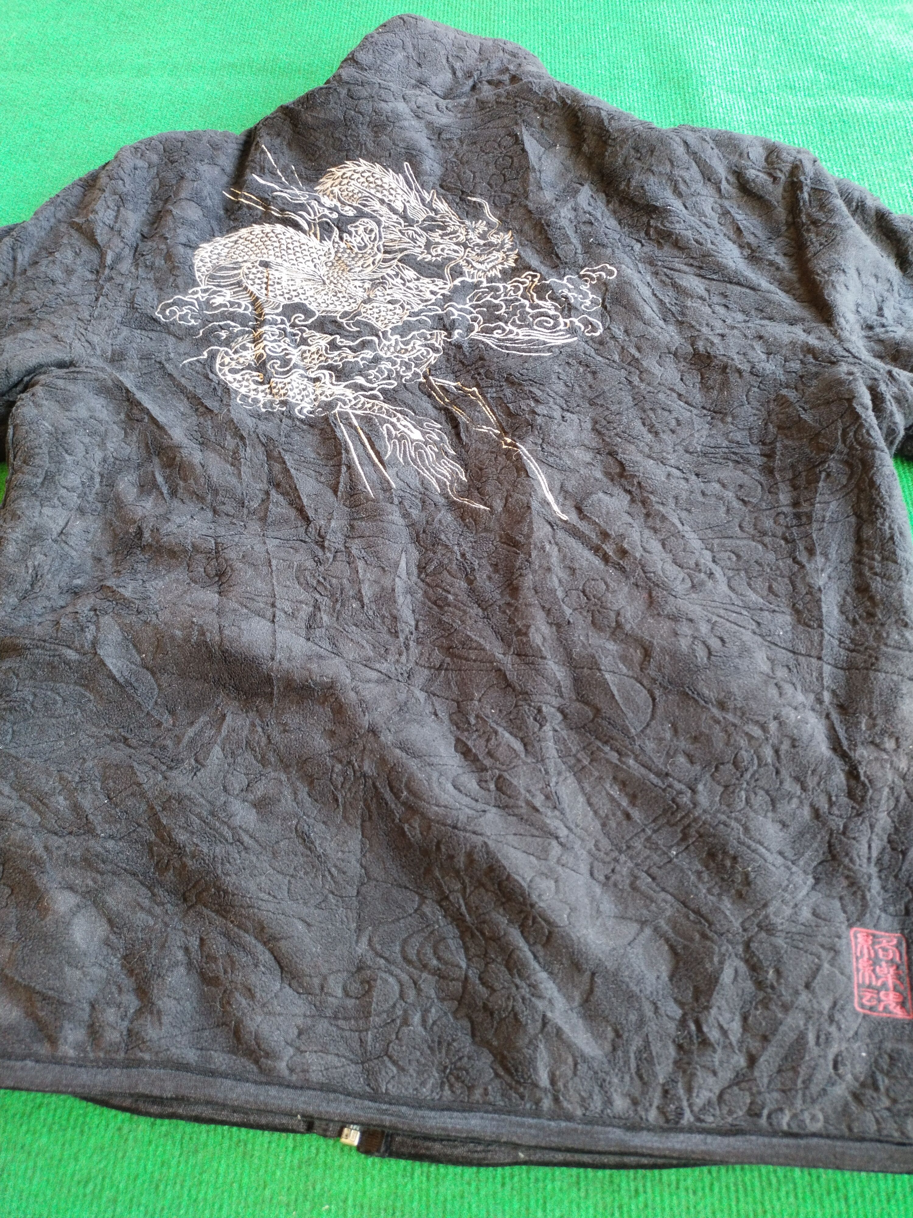 Japanese Brand Vintage Karakuri Tamashii Dragon Fleece Zipper Jacket Size US L / EU 52-54 / 3 - 10 Thumbnail
