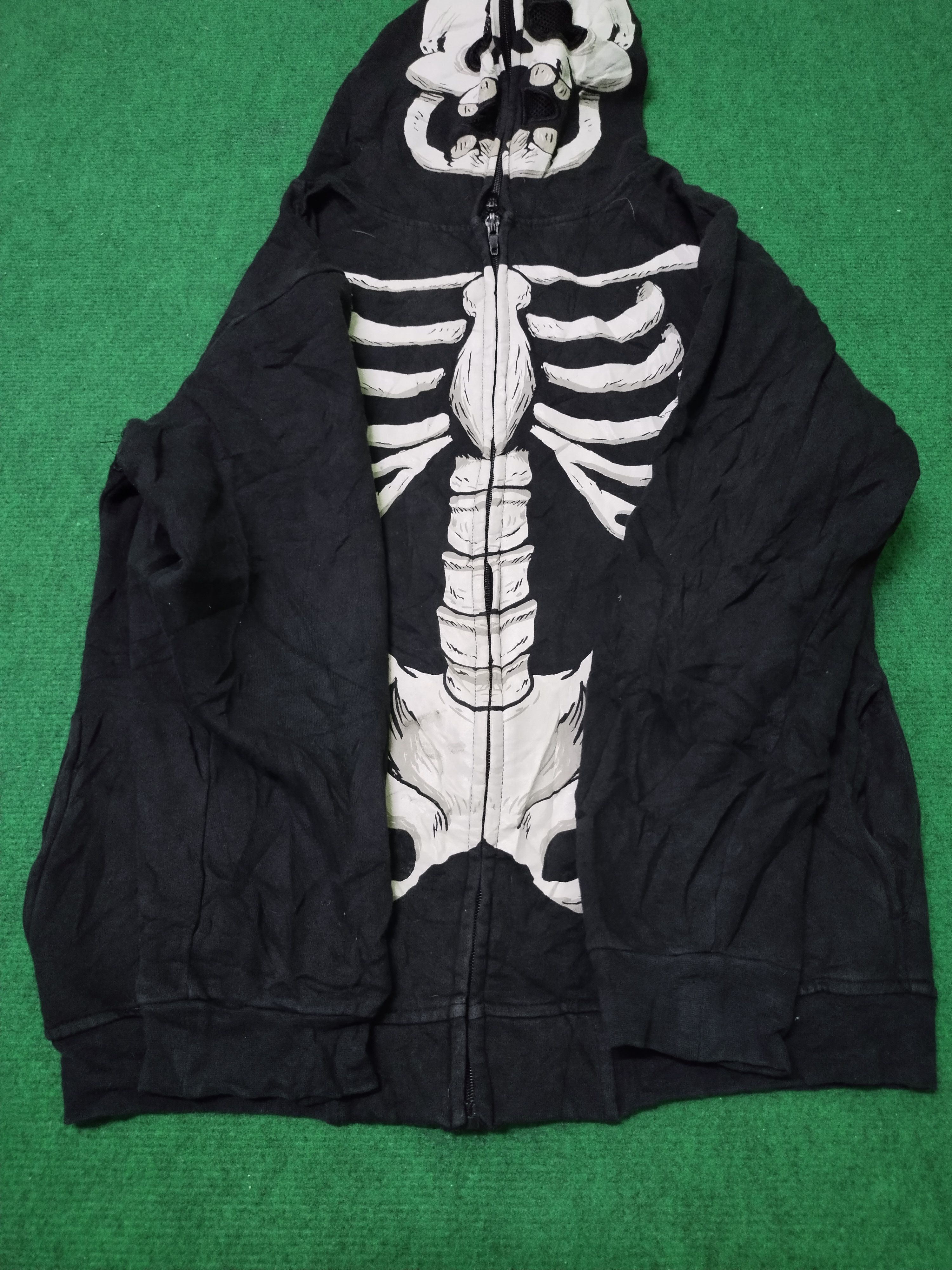 If Six Was Nine × Japanese Brand Vintage Sweatshirt Skeleton Zipper Hoodie Style “Capital" Size US M / EU 48-50 / 2 - 2 Thumbnail