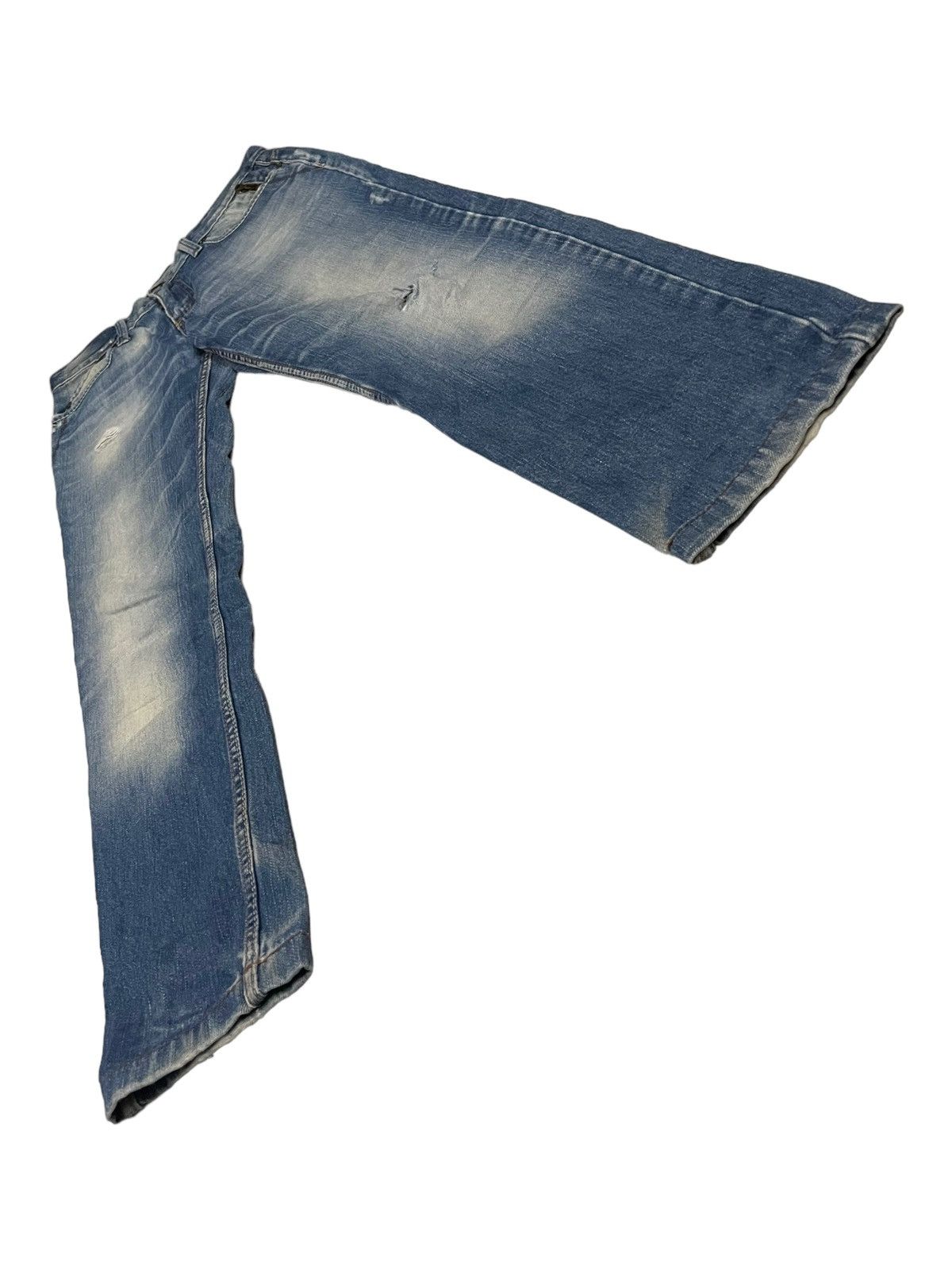 Benetton × If Six Was Nine Vintage Benetton Faded Distressed Slim Fit Denim Size US 31 - 2 Thumbnail