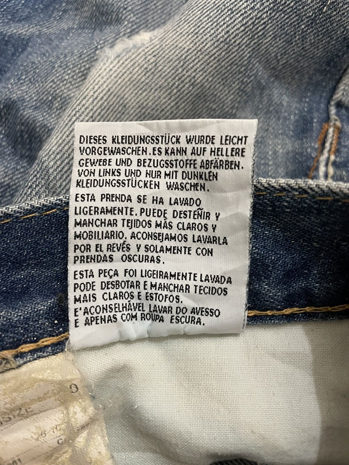 Benetton × If Six Was Nine Vintage Benetton Faded Distressed Slim Fit Denim Size US 31 - 21 Thumbnail
