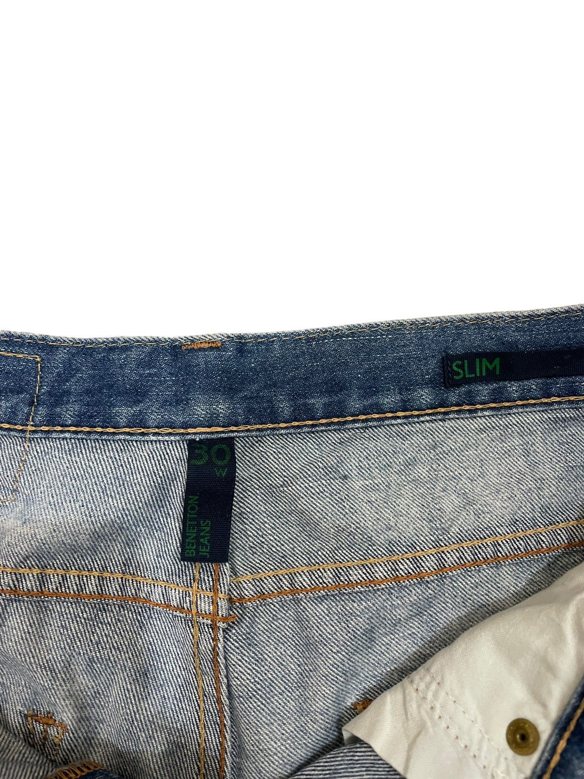 Benetton × If Six Was Nine Vintage Benetton Faded Distressed Slim Fit Denim Size US 31 - 14 Thumbnail