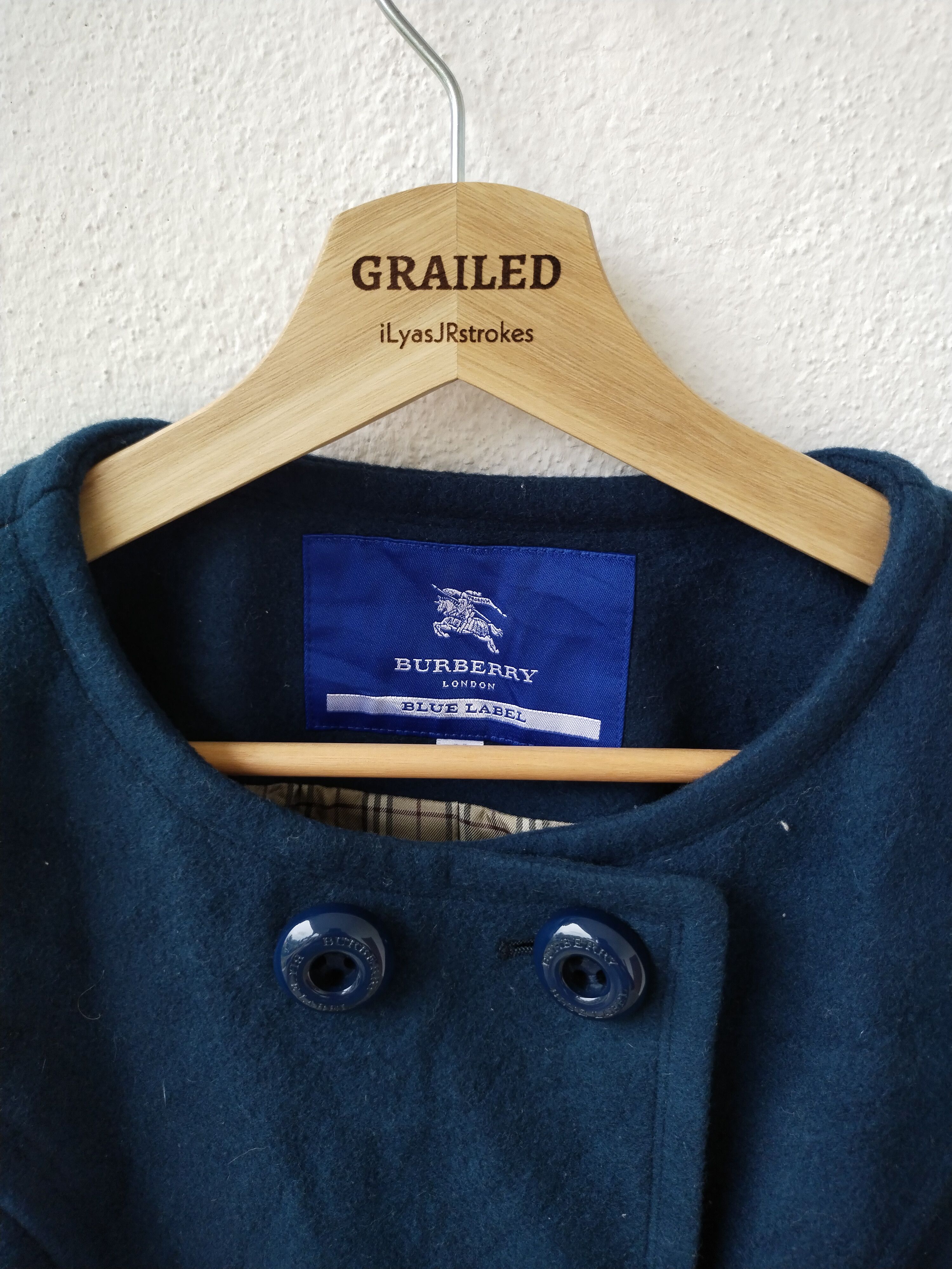 Burberry × Vintage Vintage Burberry Blue Label Women Coat Jacket Size XS / US 0-2 / IT 36-38 - 19 Thumbnail