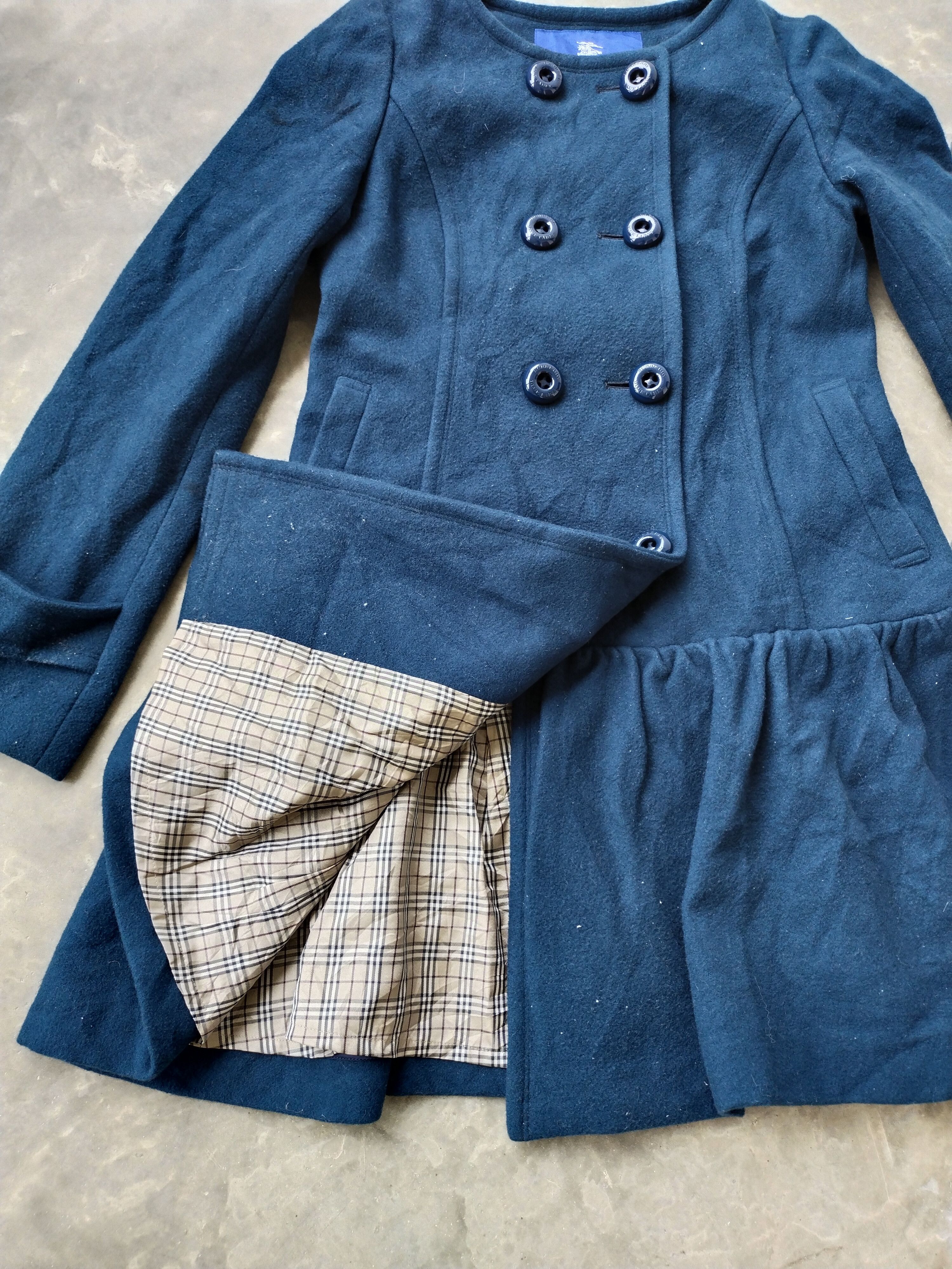 Burberry × Vintage Vintage Burberry Blue Label Women Coat Jacket Size XS / US 0-2 / IT 36-38 - 3 Thumbnail