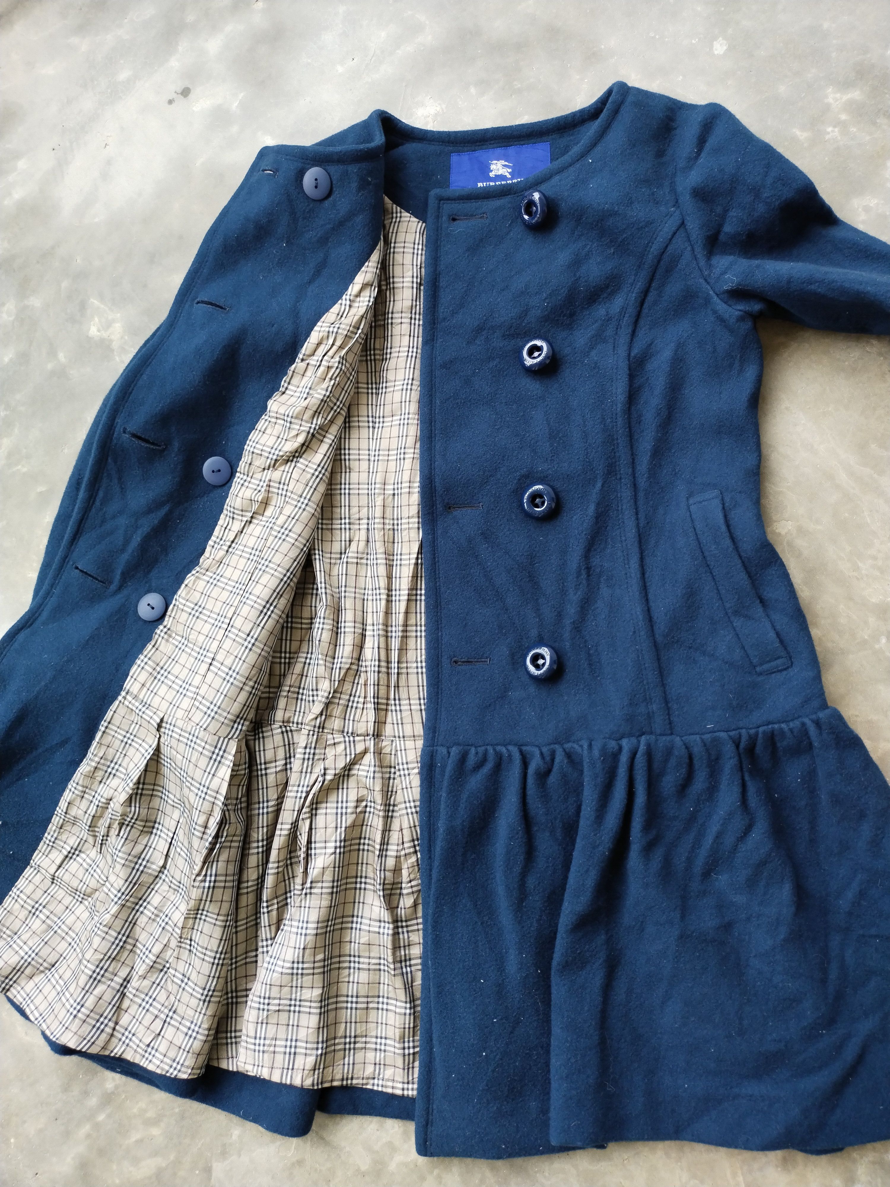 Burberry × Vintage Vintage Burberry Blue Label Women Coat Jacket Size XS / US 0-2 / IT 36-38 - 12 Thumbnail