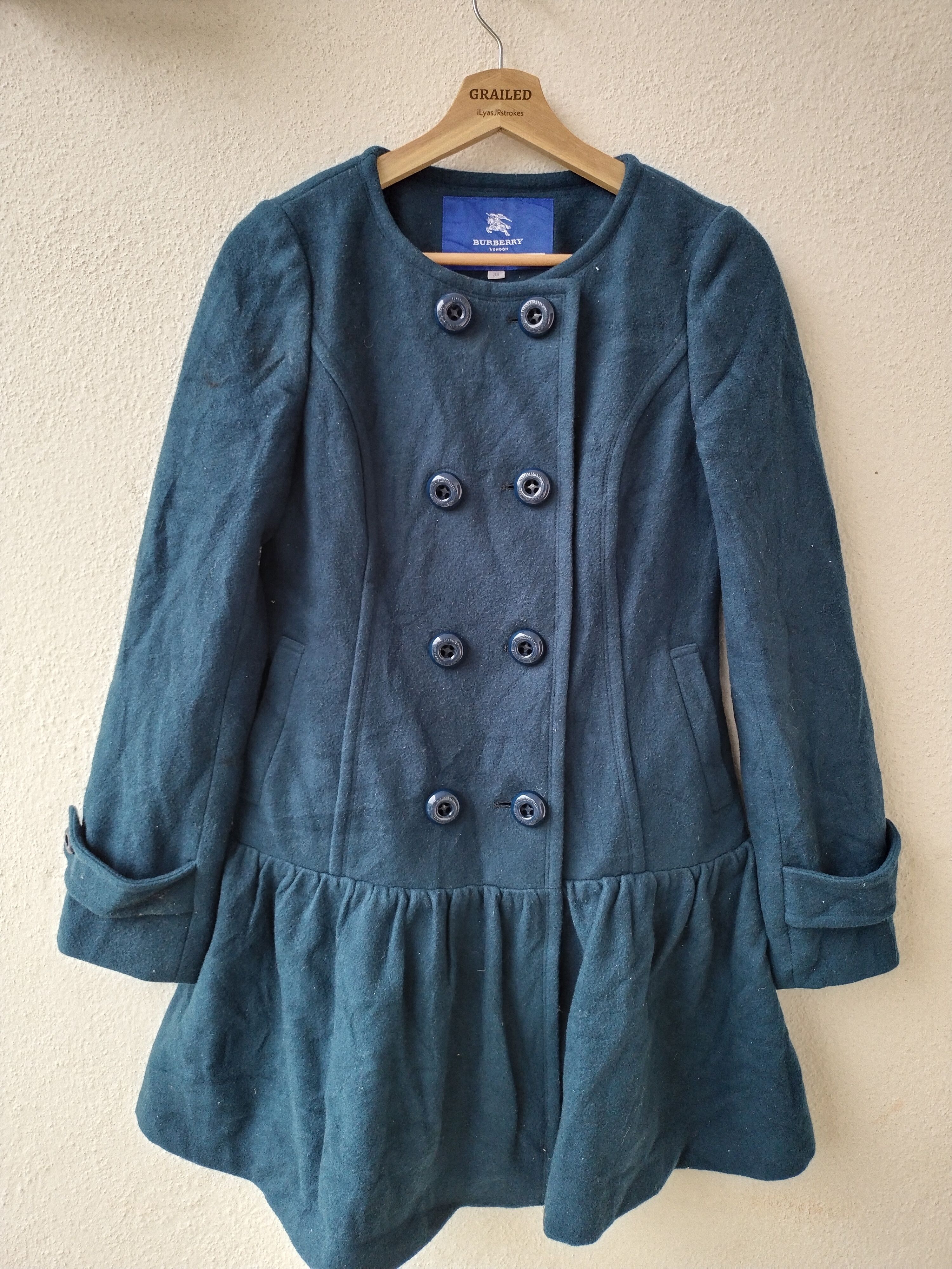 Vintage Burberry Blue Label Women Coat Jacket
