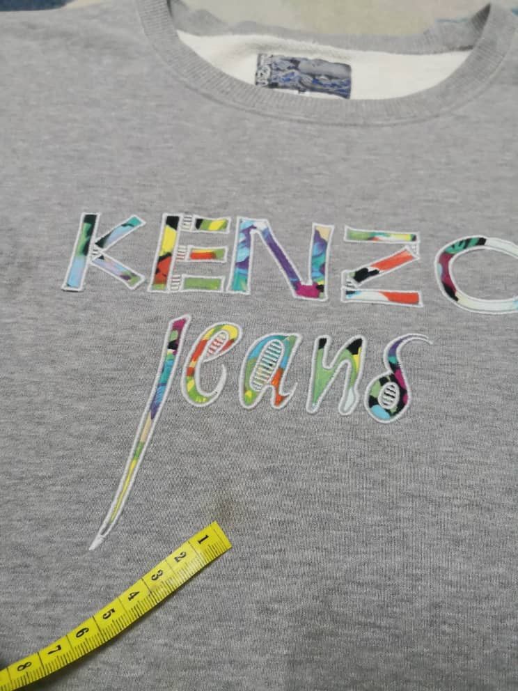 Kenzo Kenzo Jeans Multicolor Logo Sweatshirt Size US M / EU 48-50 / 2 - 2 Thumbnail
