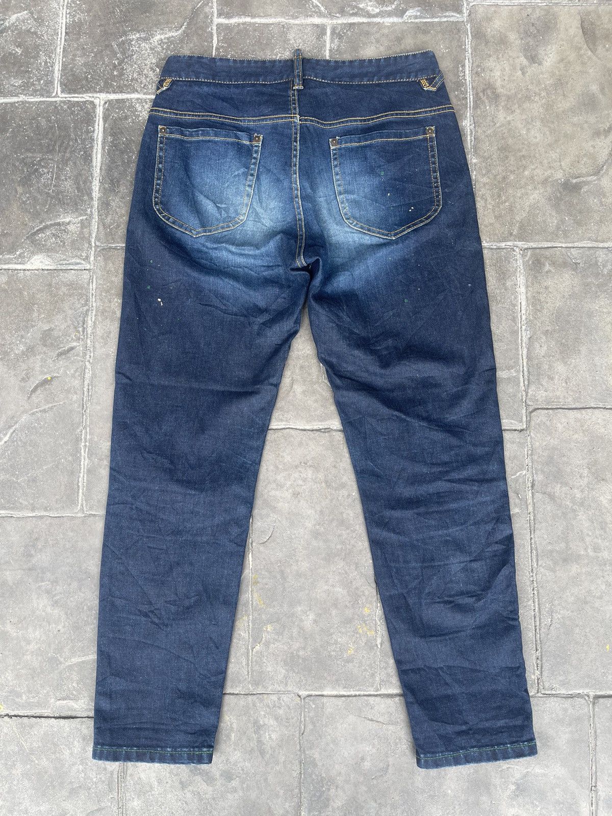 Japanese Brand JAPAN MADE Kei Hayama Plus Khp Paint Splattered Distressed Size US 29 - 1 Thumbnail