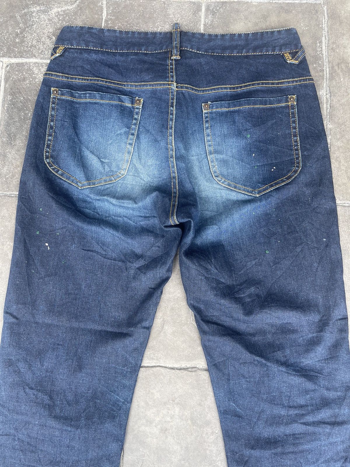 Japanese Brand JAPAN MADE Kei Hayama Plus Khp Paint Splattered Distressed Size US 29 - 2 Thumbnail