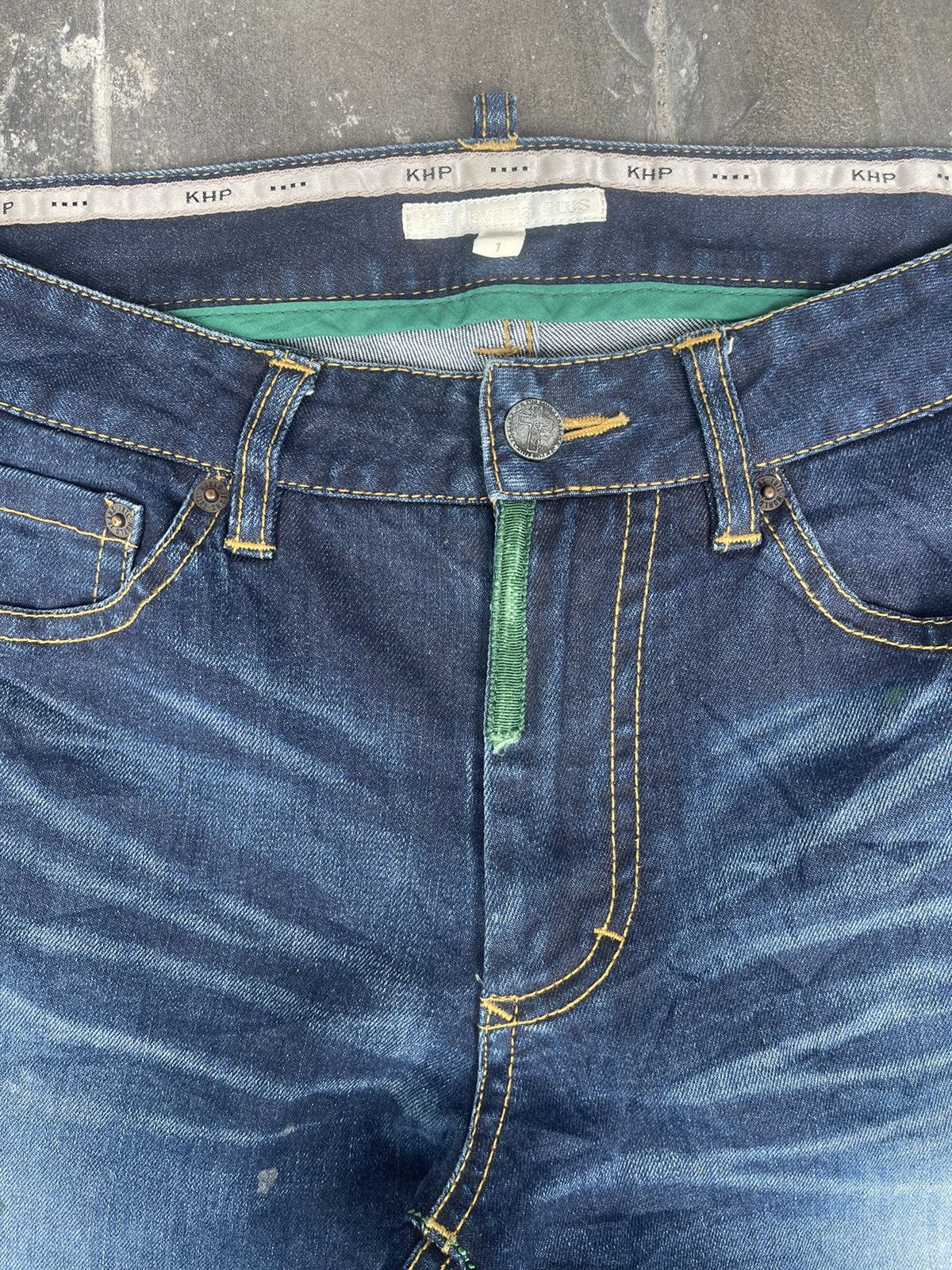 Japanese Brand JAPAN MADE Kei Hayama Plus Khp Paint Splattered Distressed Size US 29 - 5 Thumbnail