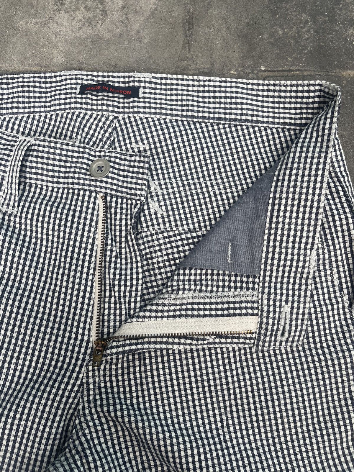 Japanese Brand JAPAN MADE Made in Nippon Plaid Tartan Gingham Pant Size US 30 / EU 46 - 7 Thumbnail