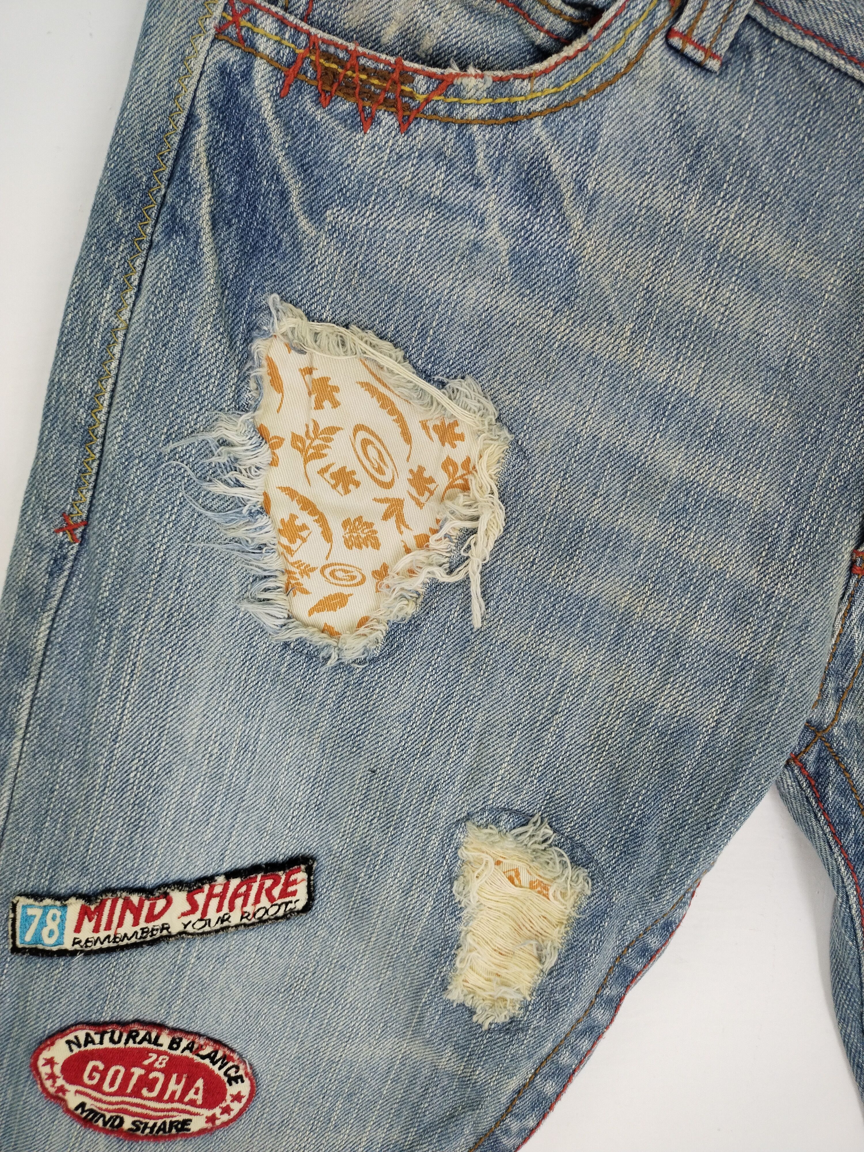 Gotcha Vintage Gotcha Surf Patchwork Punk Design Jeans Size US 32 / EU 48 - 5 Thumbnail