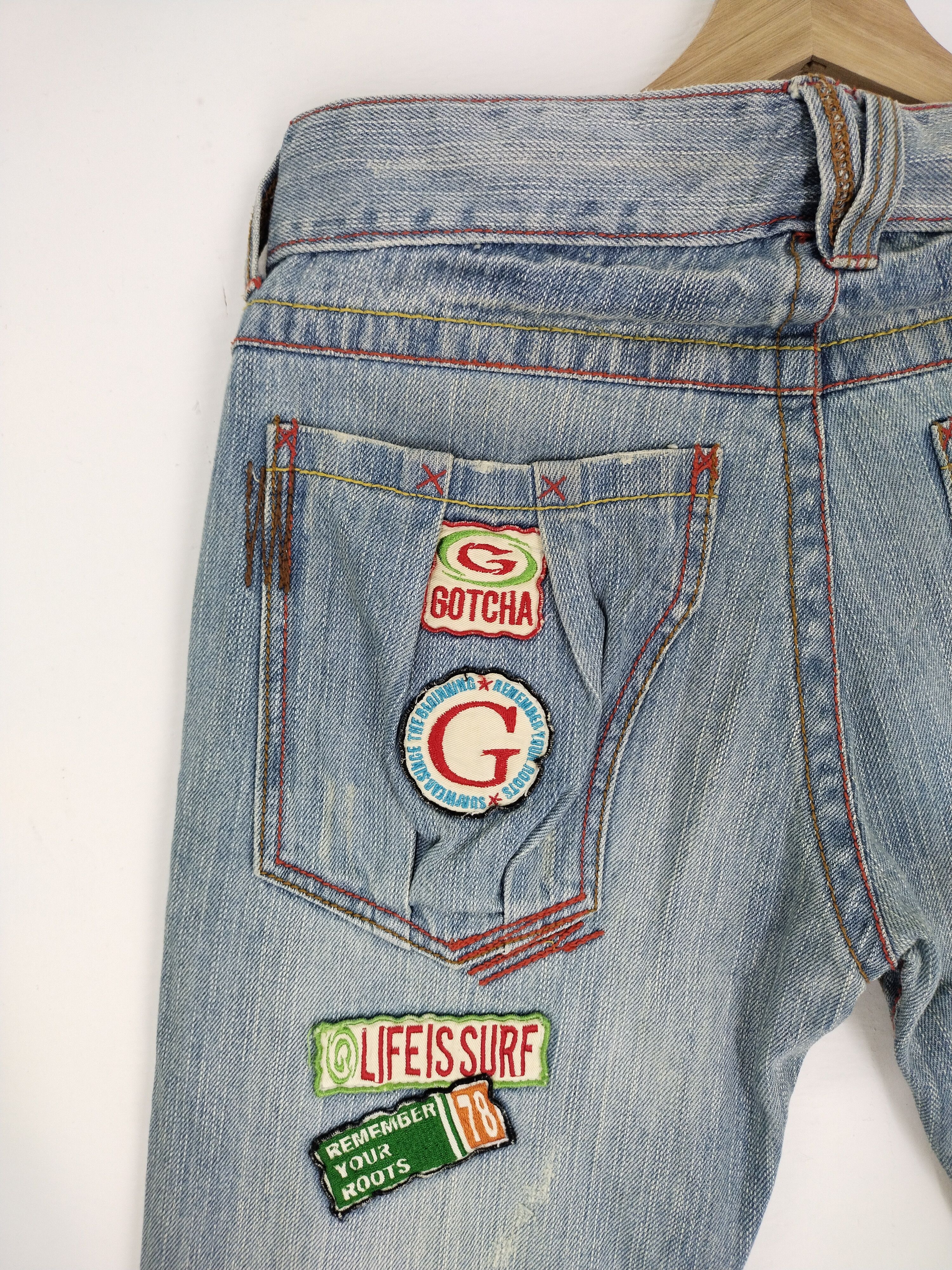 Gotcha Vintage Gotcha Surf Patchwork Punk Design Jeans Size US 32 / EU 48 - 12 Thumbnail