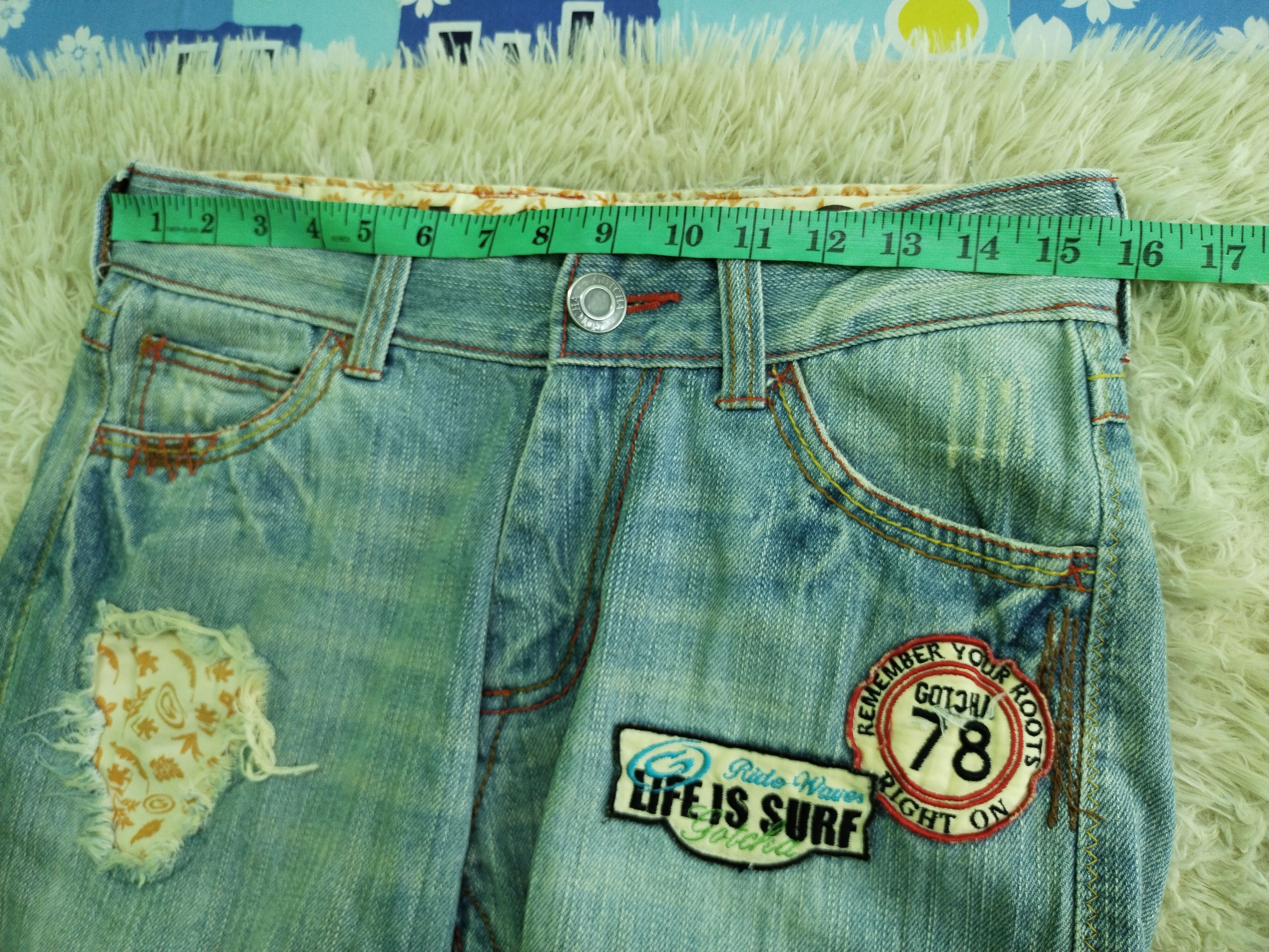 Gotcha Vintage Gotcha Surf Patchwork Punk Design Jeans Size US 32 / EU 48 - 22 Thumbnail